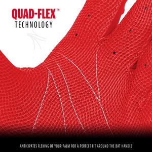 Franklin Youth CFX Pro Chrome Dip Baseball Batting Gloves Red