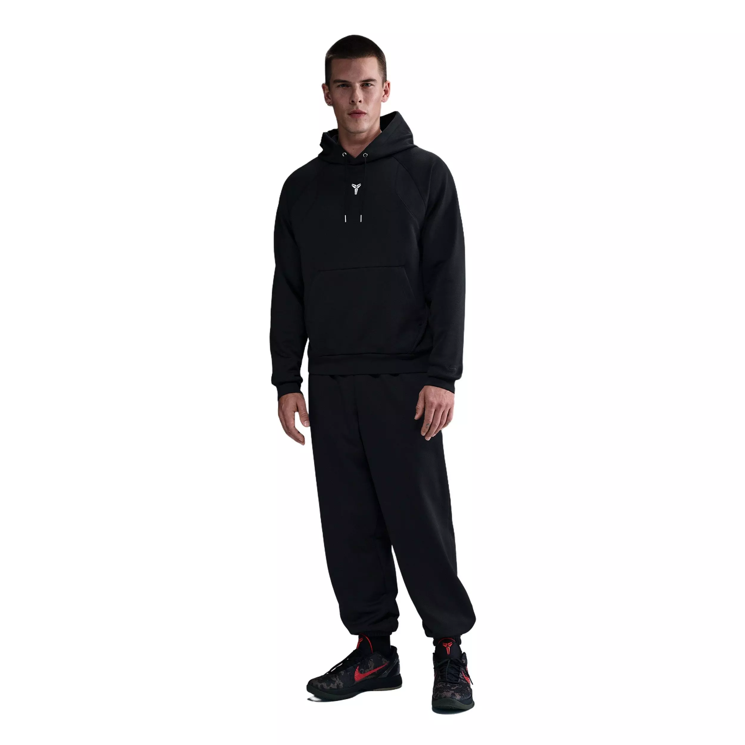 Kobe Men's Therma-FIT Pullover Hoodie - Black - BLACK