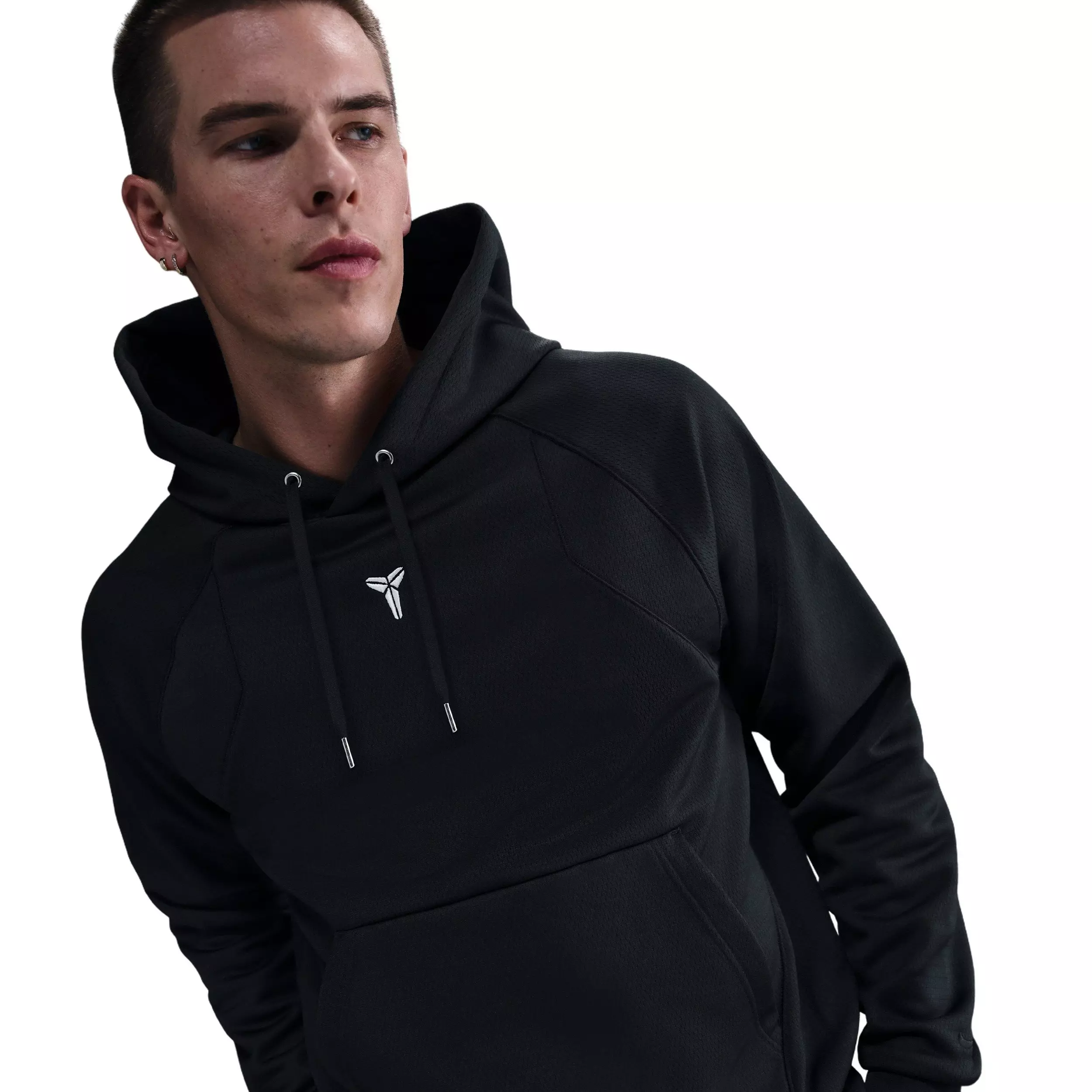 Kobe Men's Therma-FIT Pullover Hoodie - Black - BLACK