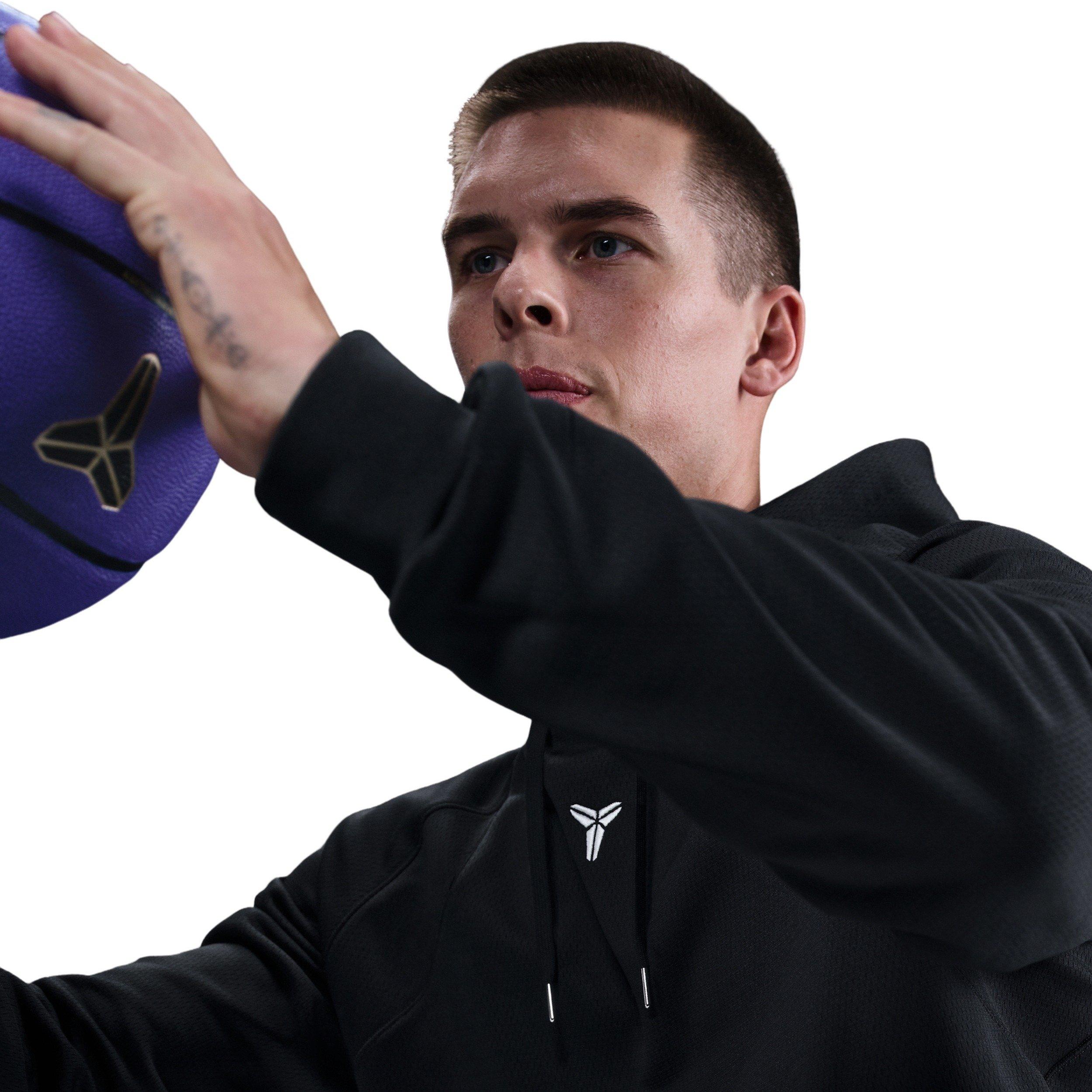 Kobe Men's Therma-FIT Pullover Hoodie - Black - BLACK Thumbnail View 8