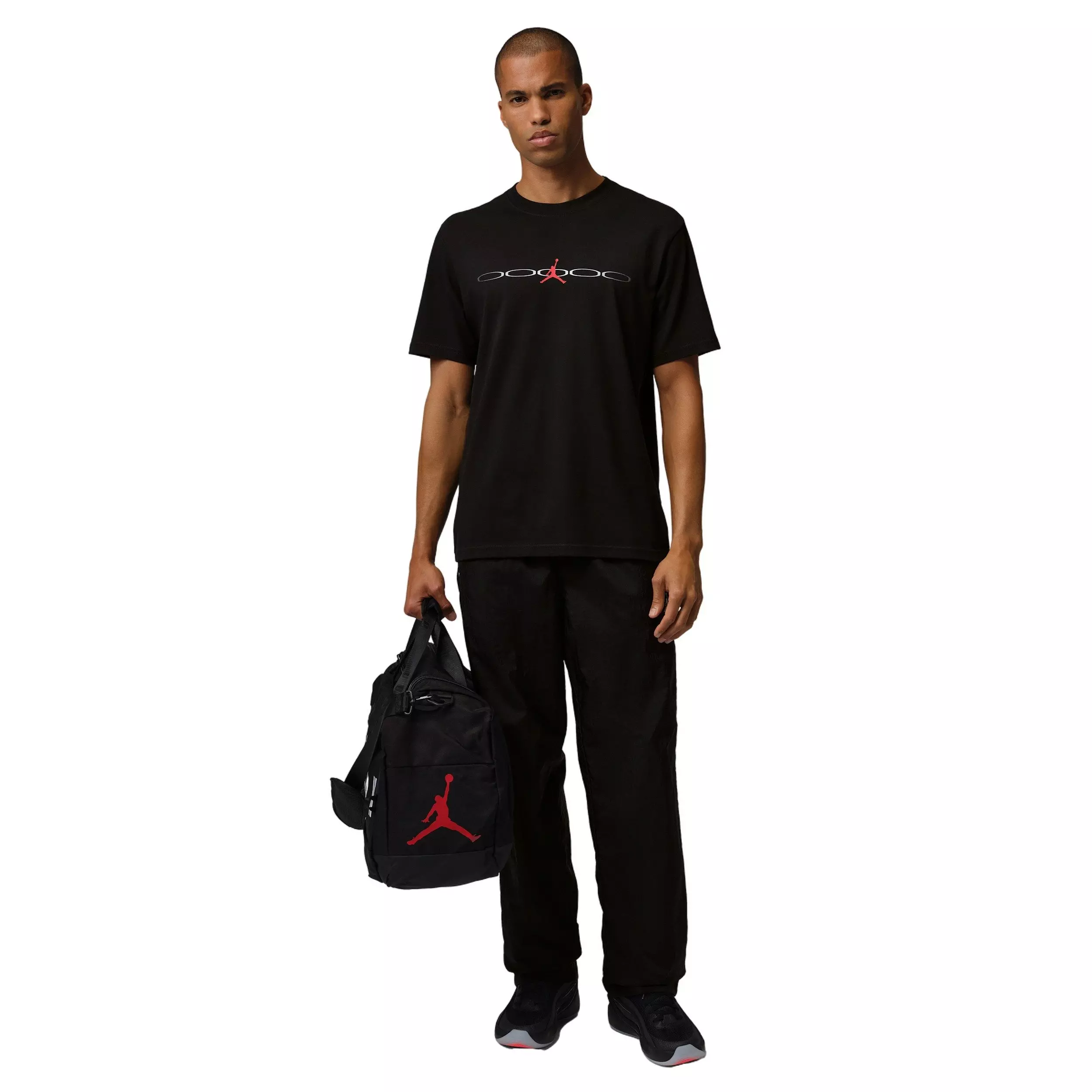 Jordan Men's Sport Dri-FIT Graphic Crew 3 T-Shirt - BLACK