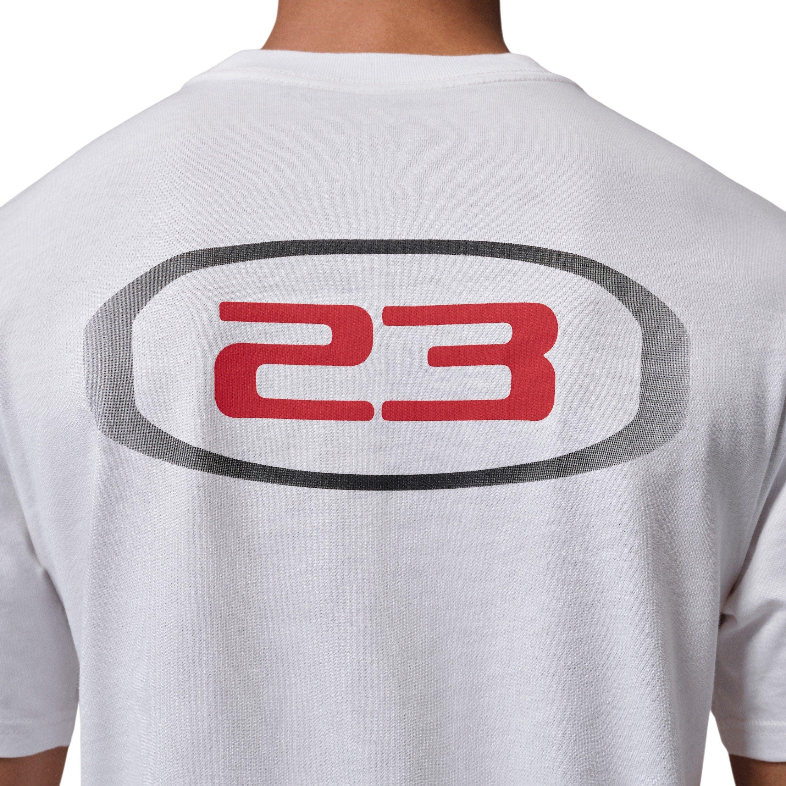 Jordan Men's Sport Dri-FIT Graphic Crew 3 T-Shirt - WHITE Thumbnail View 4