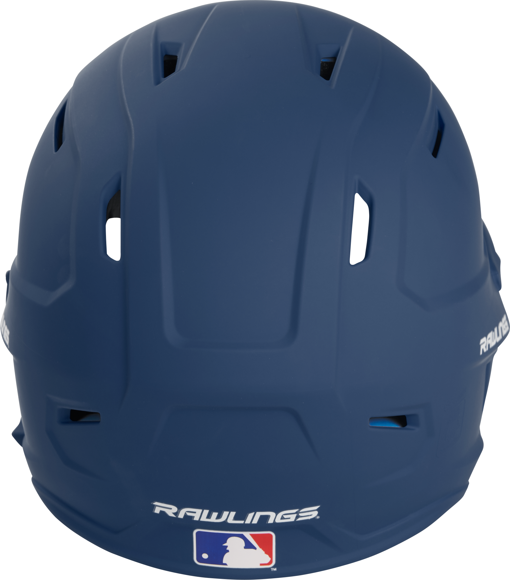 Rawlings Mach One-Tone Batting Helmet w/ Flap - Navy - NAVY Thumbnail View 2