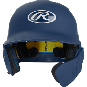 Rawlings Mach One-Tone Batting Helmet w/ Flap - Navy