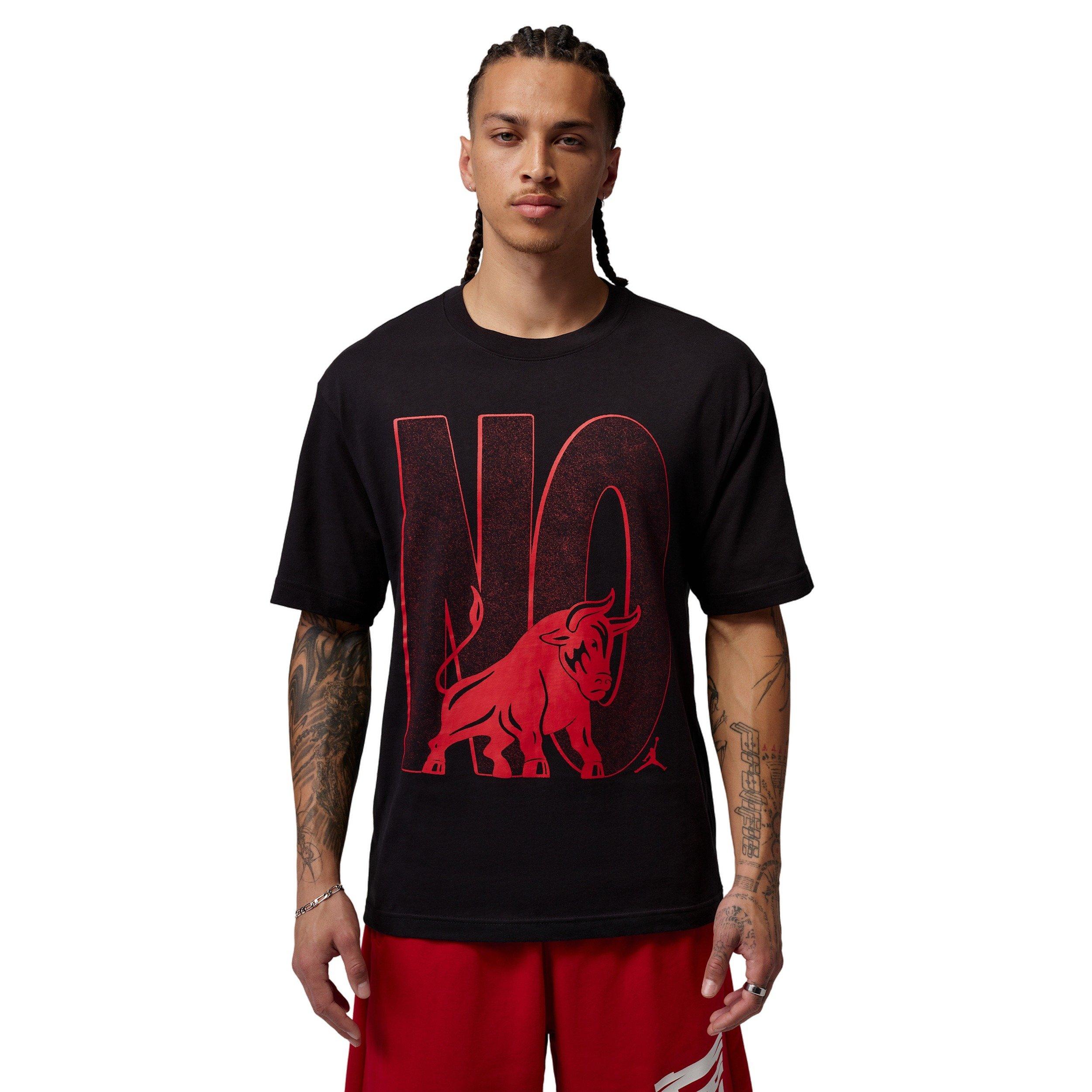 Jordan Men's Brooklyn Toro GFX Short Sleeve Crew T-Shirt - Black - BLACK Thumbnail View 1