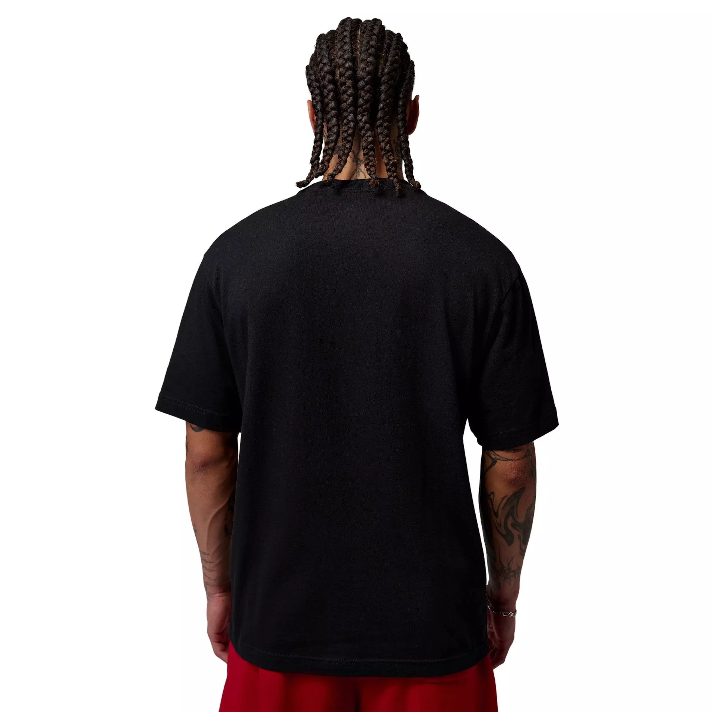 Jordan Men's Brooklyn Toro GFX Short Sleeve Crew T-Shirt - Black - BLACK