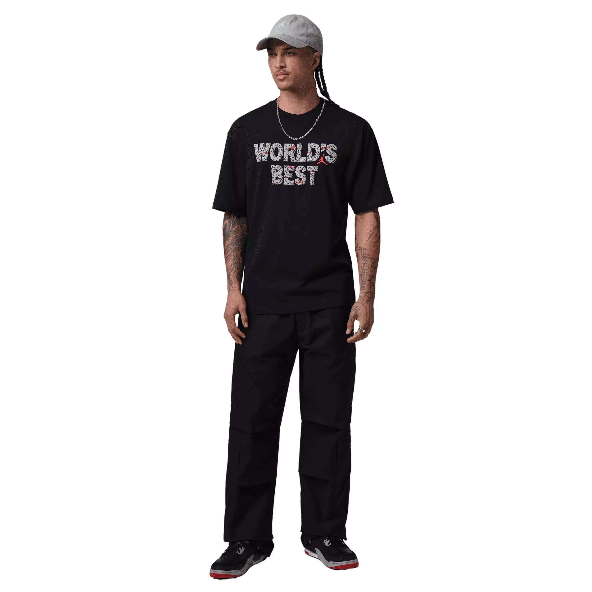 Jordan Men's Brooklyn Best Graphic Crew T-Shirt - BLACK