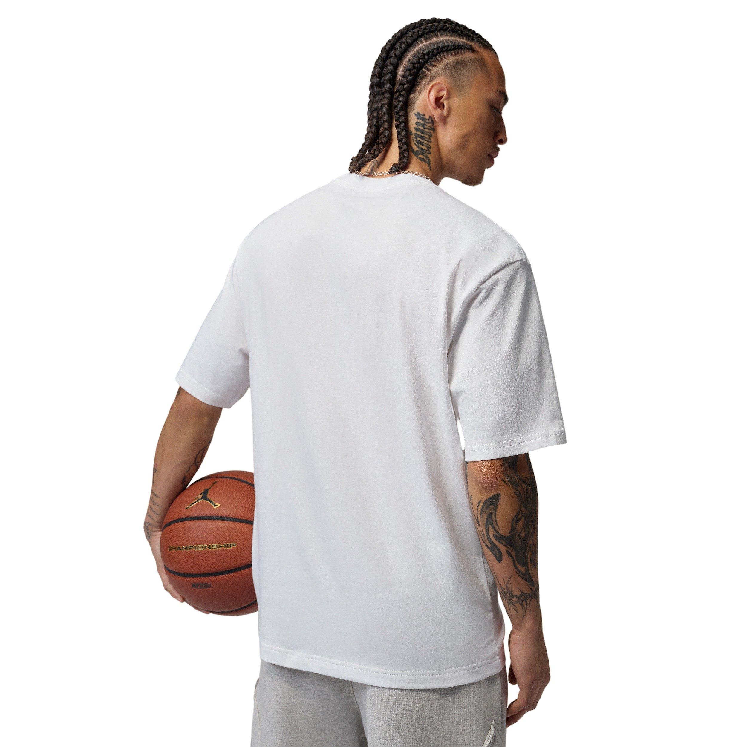 Jordan Men's Brooklyn Best Graphic Crew T-Shirt - WHITE Thumbnail View 2