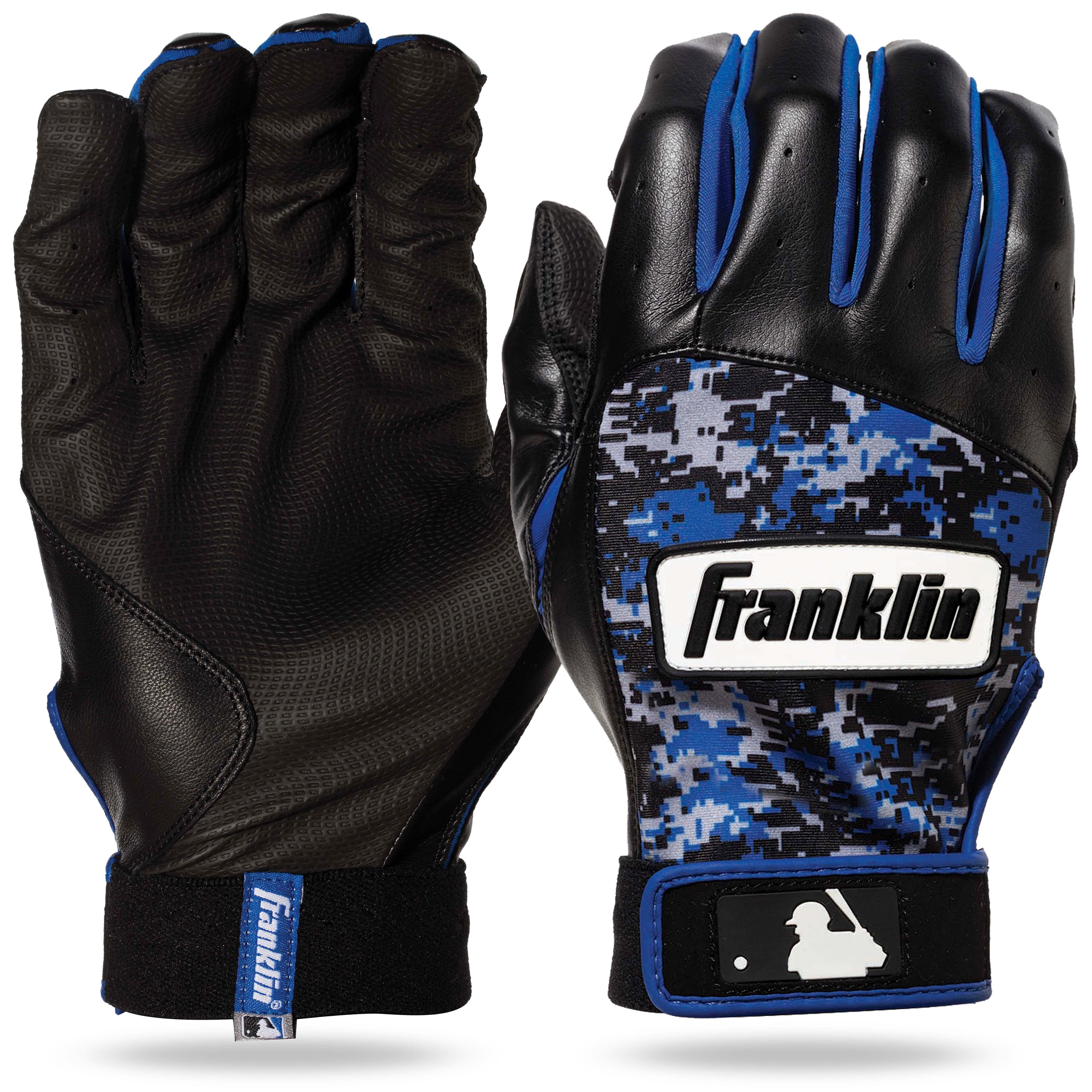 Franklin Men's MLB Digitek Series Batting Gloves - GREY/BLACK Thumbnail View 1