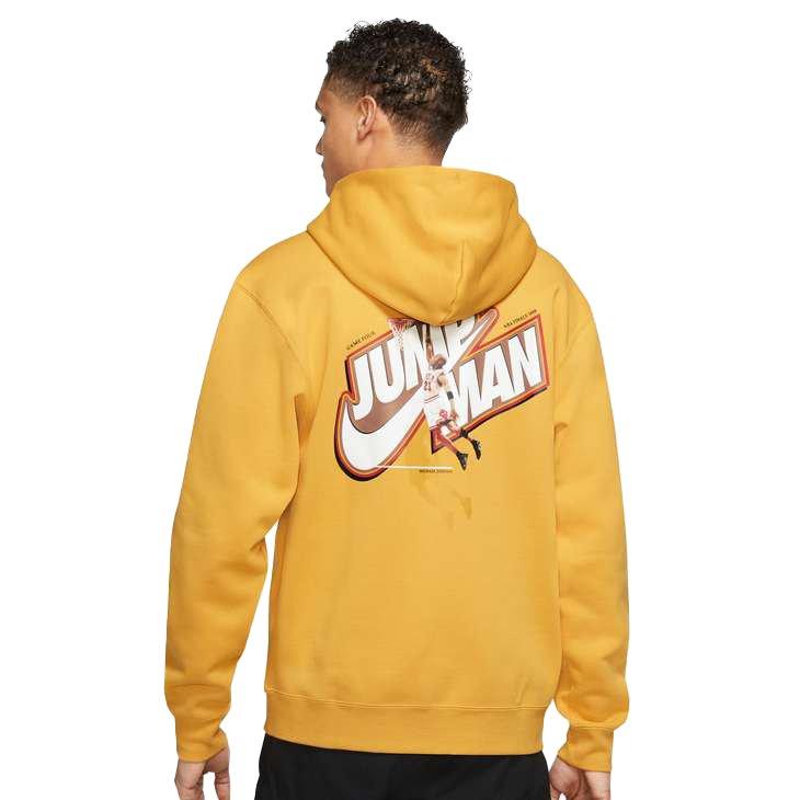 Jordan Men s Yellow Jumpman Full Zip Fleece Hoodie Hibbett