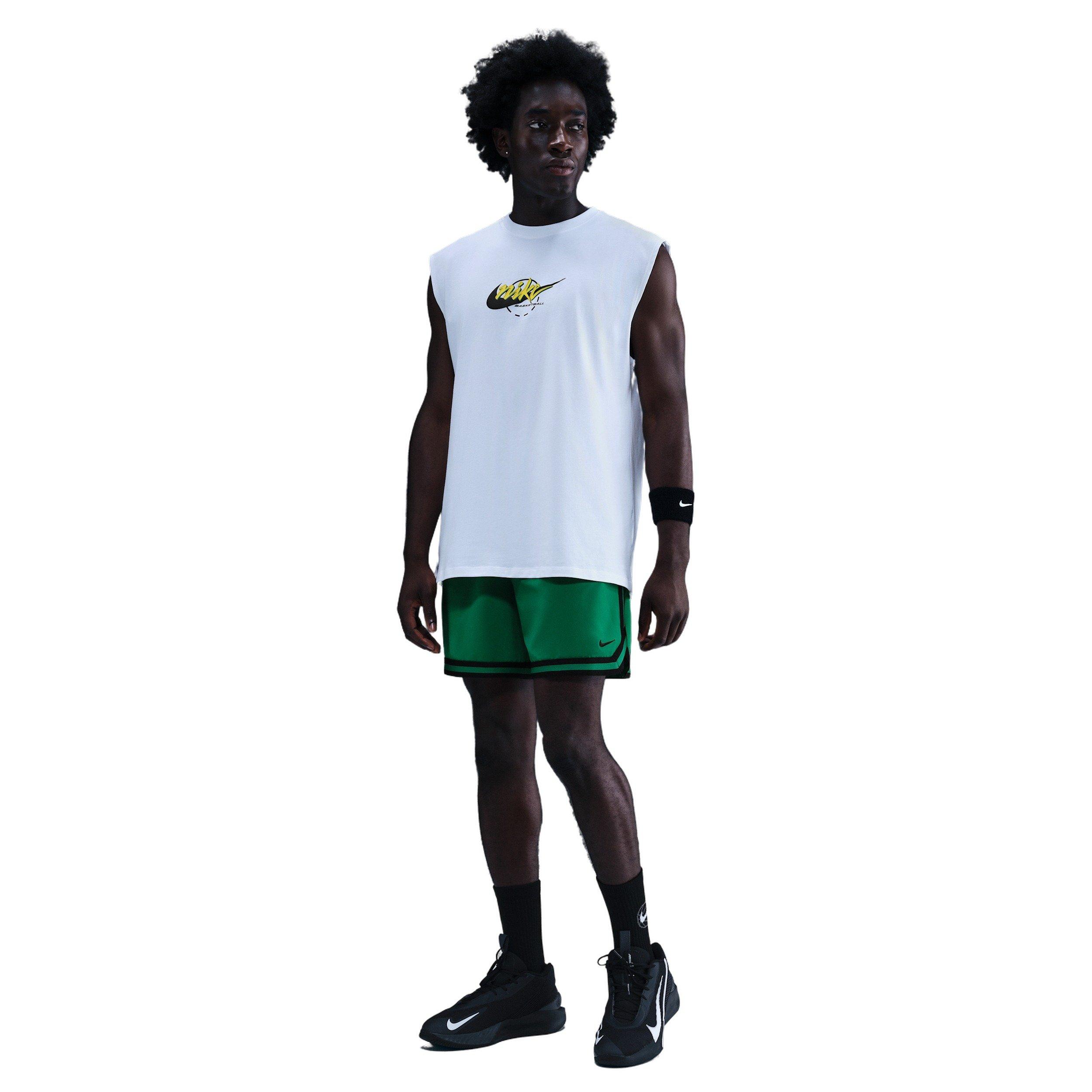 Nike Men's DNA Dri-FIT 6" UV Woven Basketball Shorts -Green - GREEN Thumbnail View 3