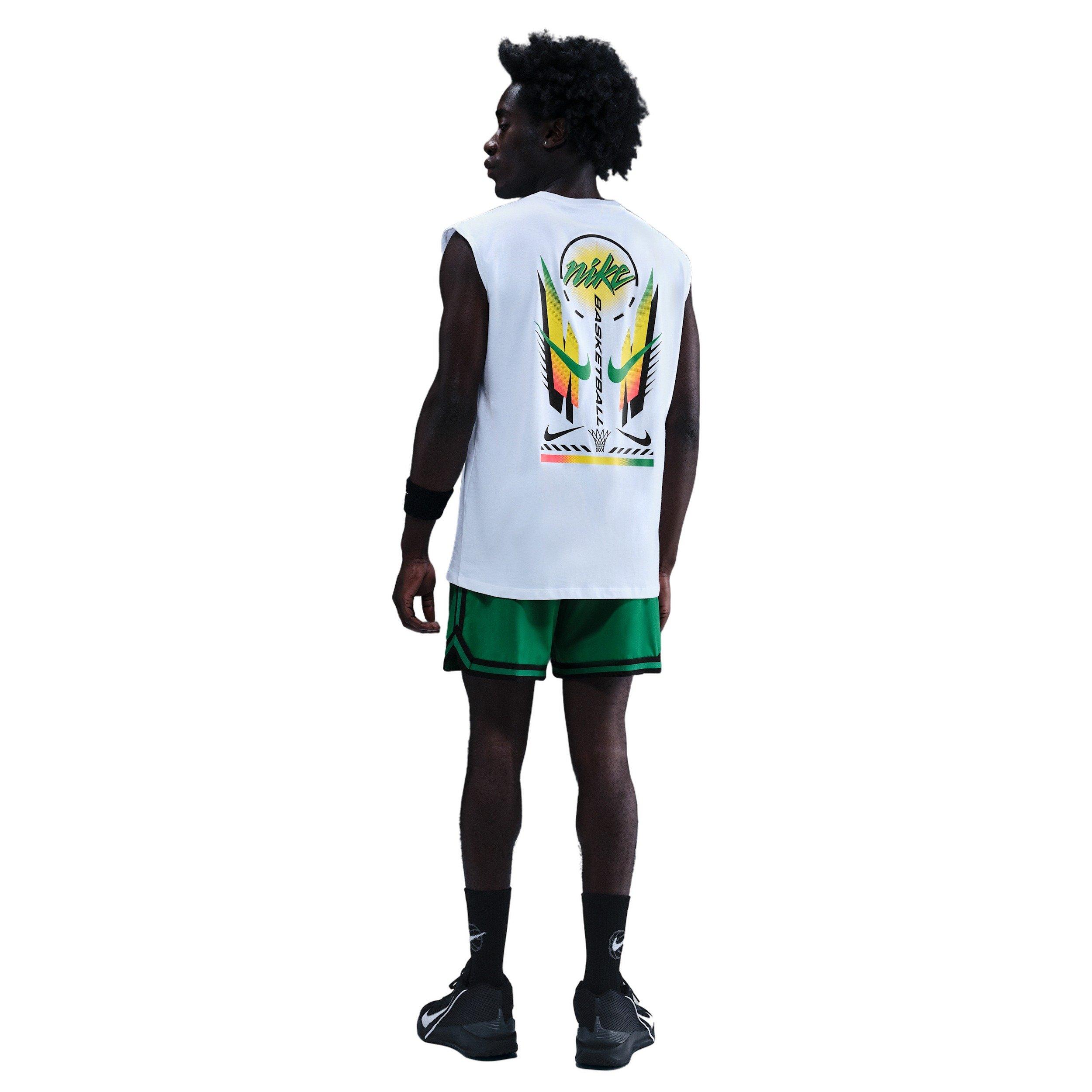 Nike Men's DNA Dri-FIT 6" UV Woven Basketball Shorts -Green - GREEN Thumbnail View 4