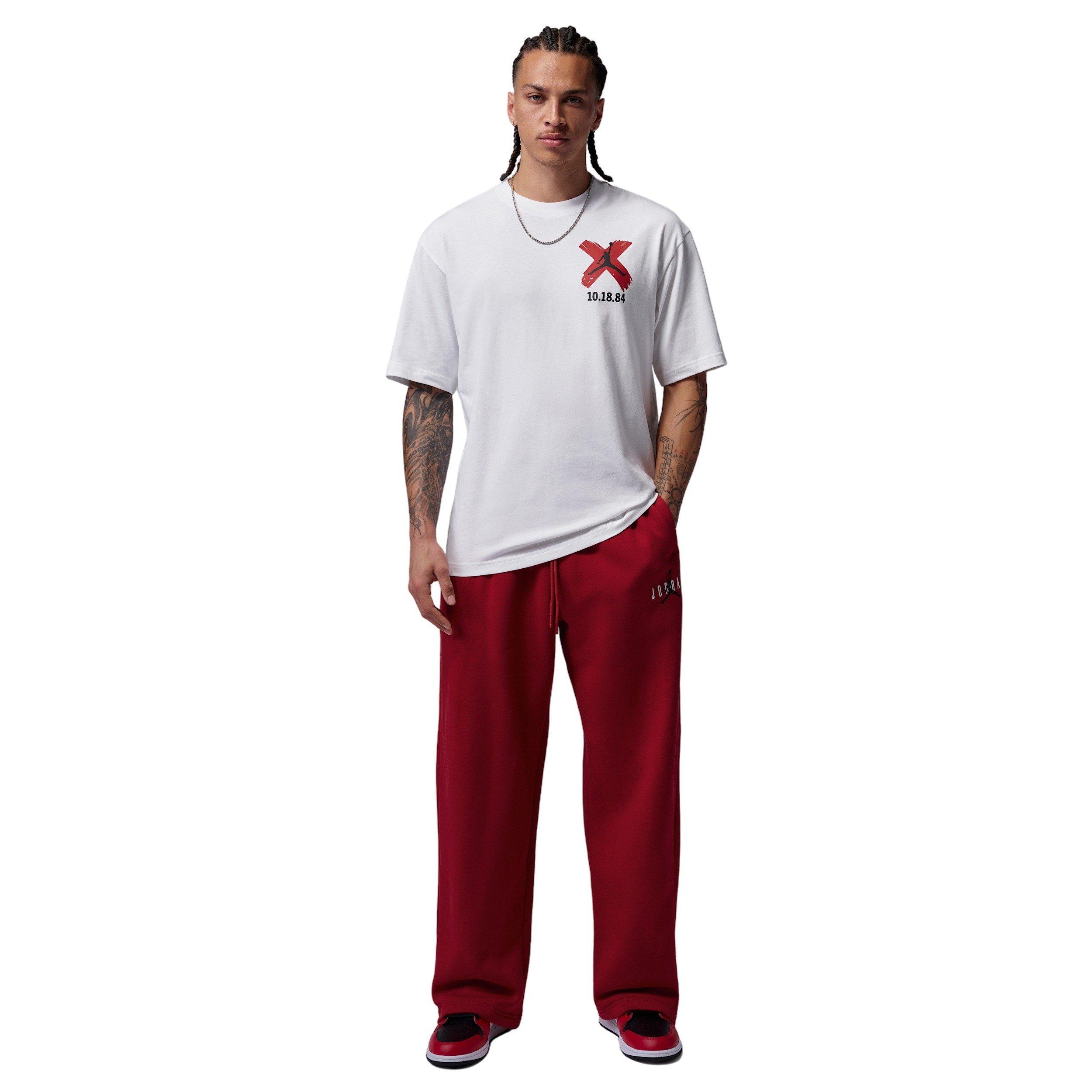 Jordan Men's Brooklyn Banned GFX Short Sleeve Crew T-Shirt - White - WHITE Thumbnail View 6