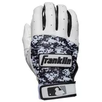 Franklin Men's MLB Digitek Series Batting Gloves Grey/White - GREY/WHITE