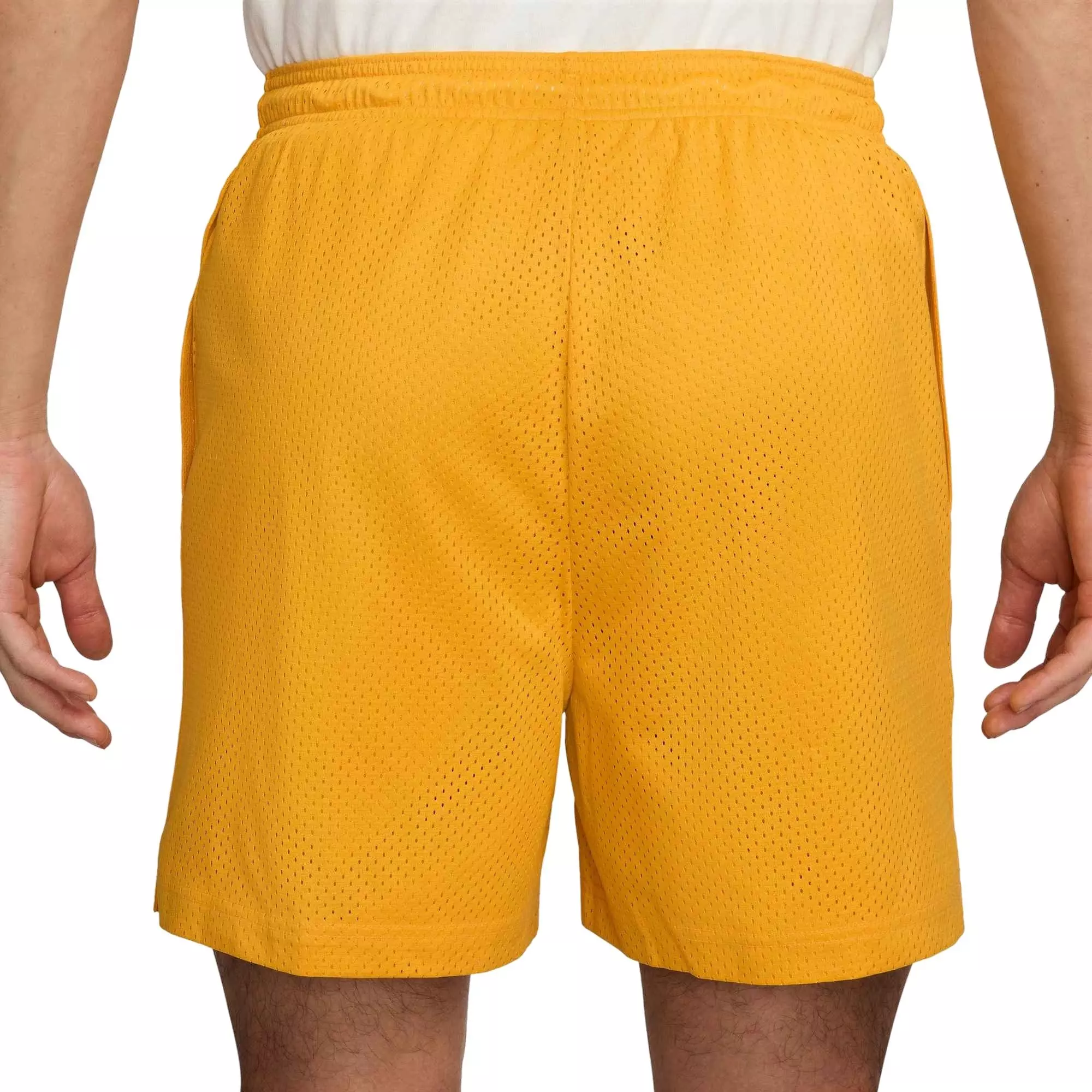 Nike Men's Dri-FIT 5" Mesh Basketball Shorts - YELLOW