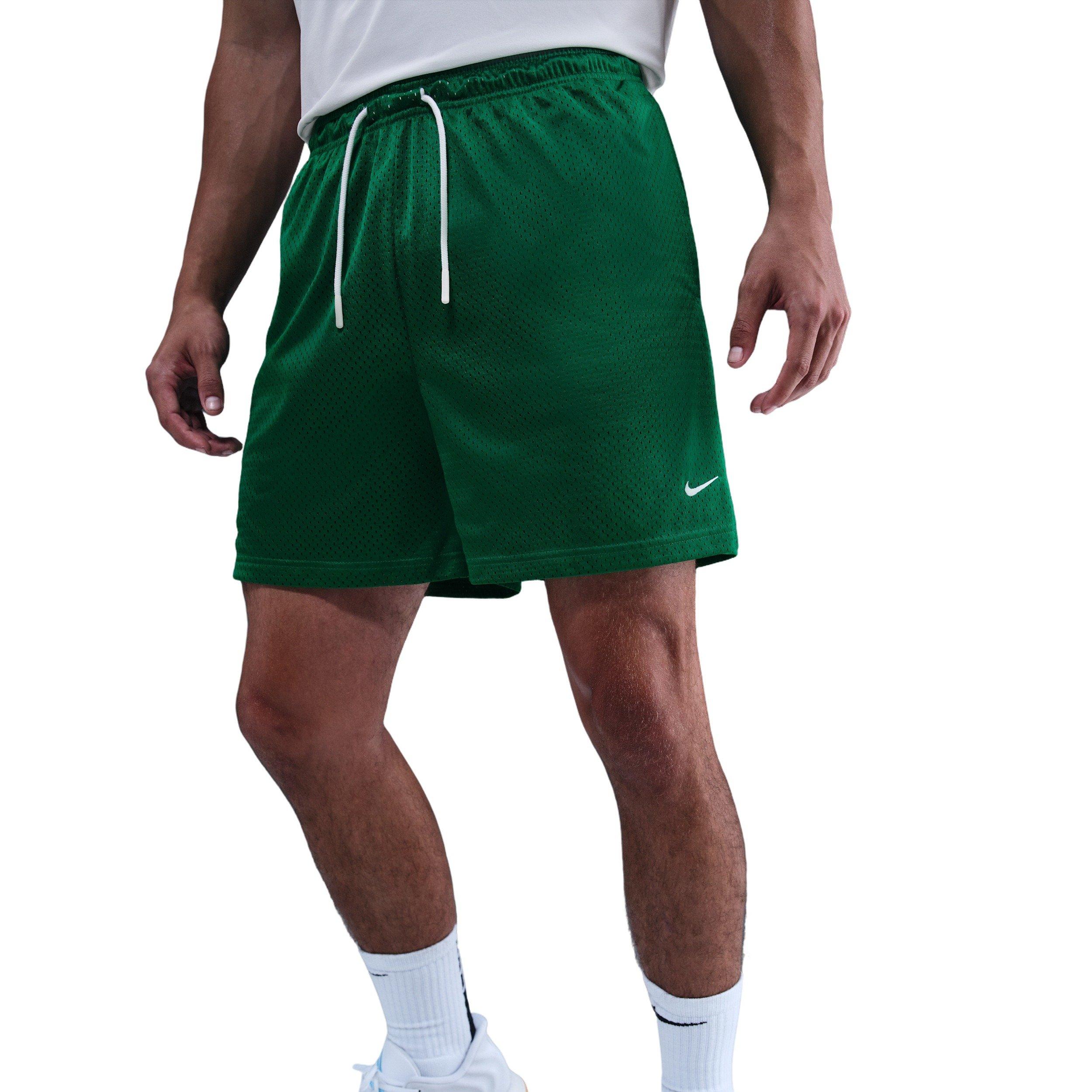Nike Men's Dri-FIT 5" Mesh Basketball Shorts - GREEN Thumbnail View 1