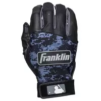 Franklin Men's MLB Digitek Series Batting Gloves Black/Blue - BLACK