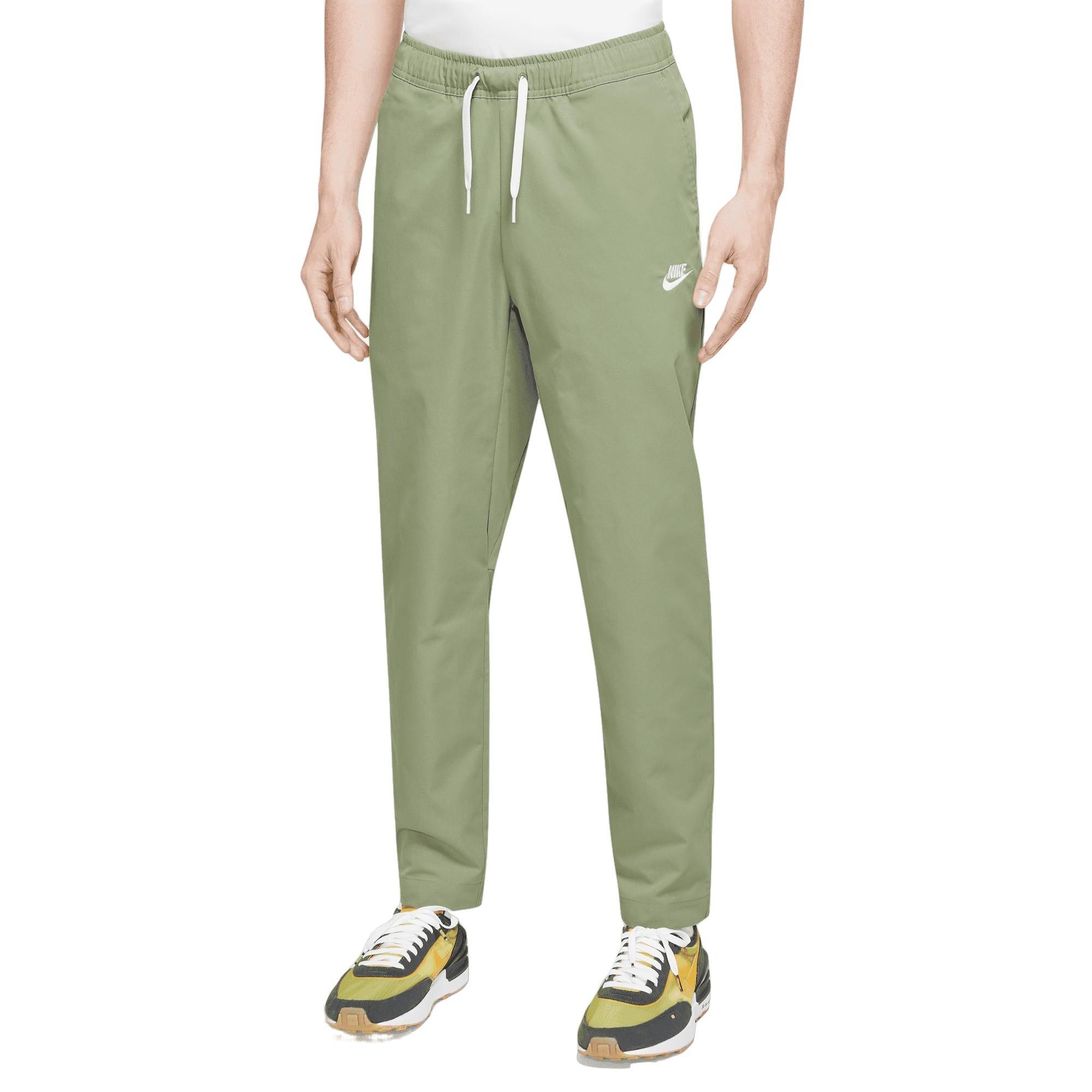 Nike Men's Club Woven Tapered Leg Pants-Green - Hibbett