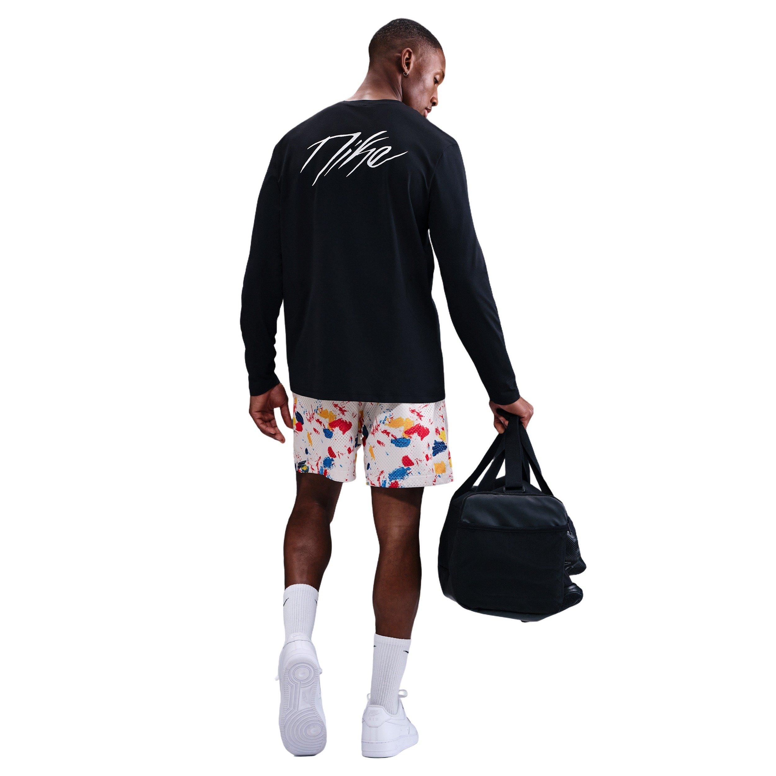 Nike Men's Dri-FIT 5" Practice Mesh AO1 Shorts -White - WHITE Thumbnail View 5