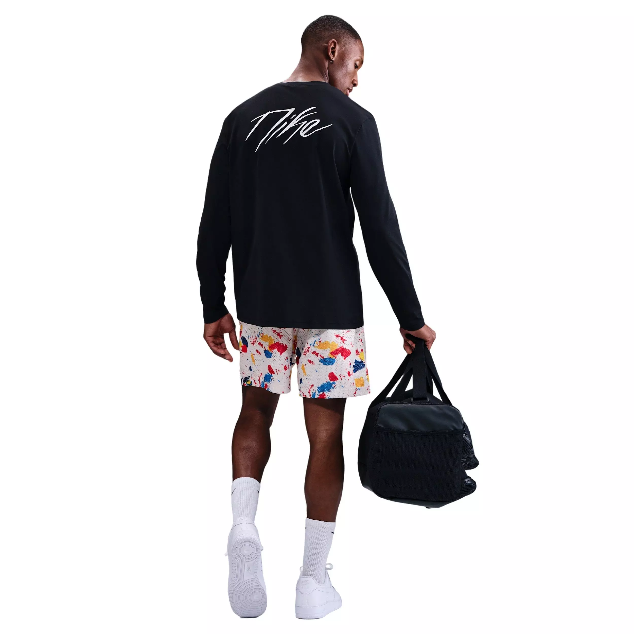 Nike Men's Dri-FIT 5" Practice Mesh AO1 Shorts -White - WHITE