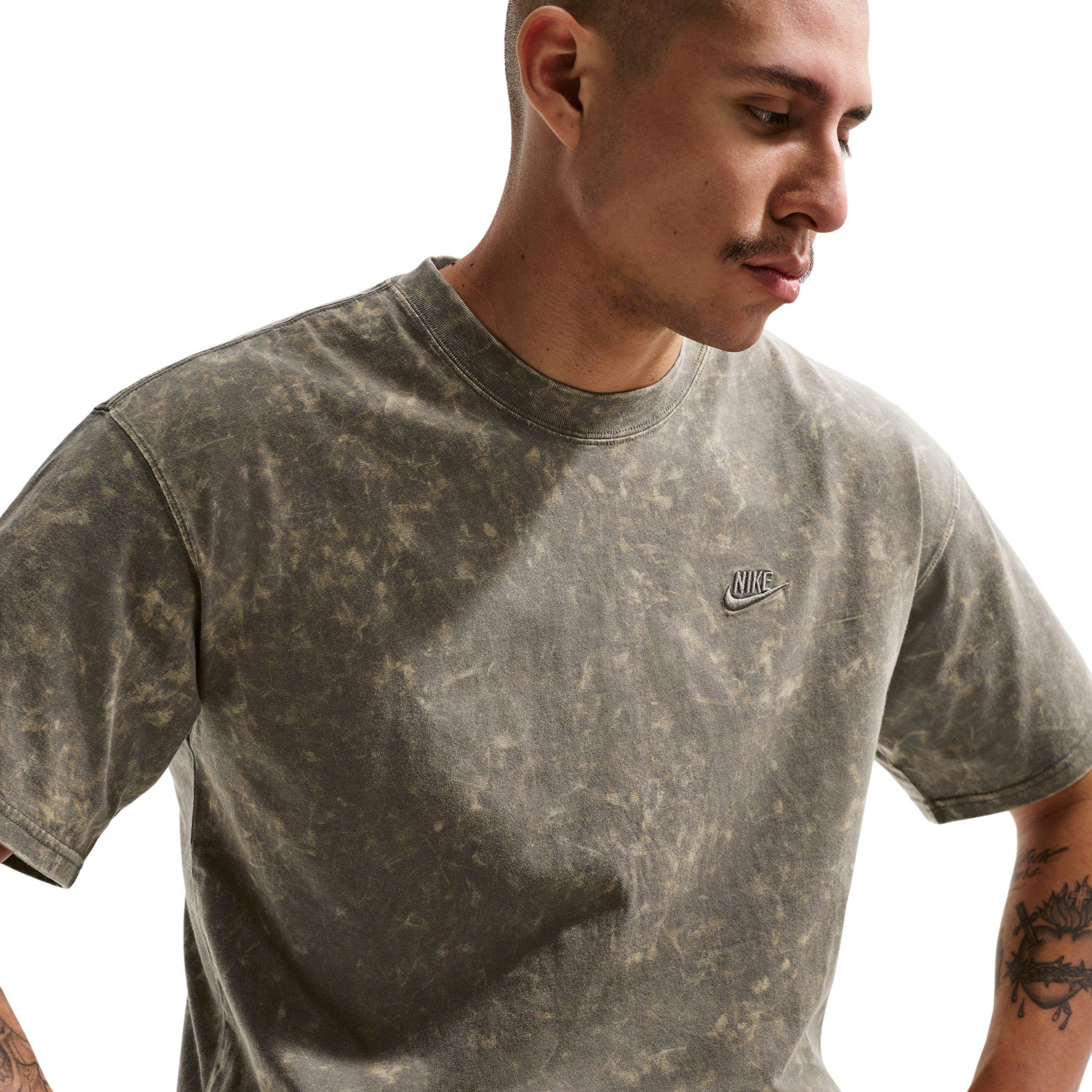 Nike Men's Sportswear Max 90 Short-Sleeve Washed T-Shirt - GREY Thumbnail View 1