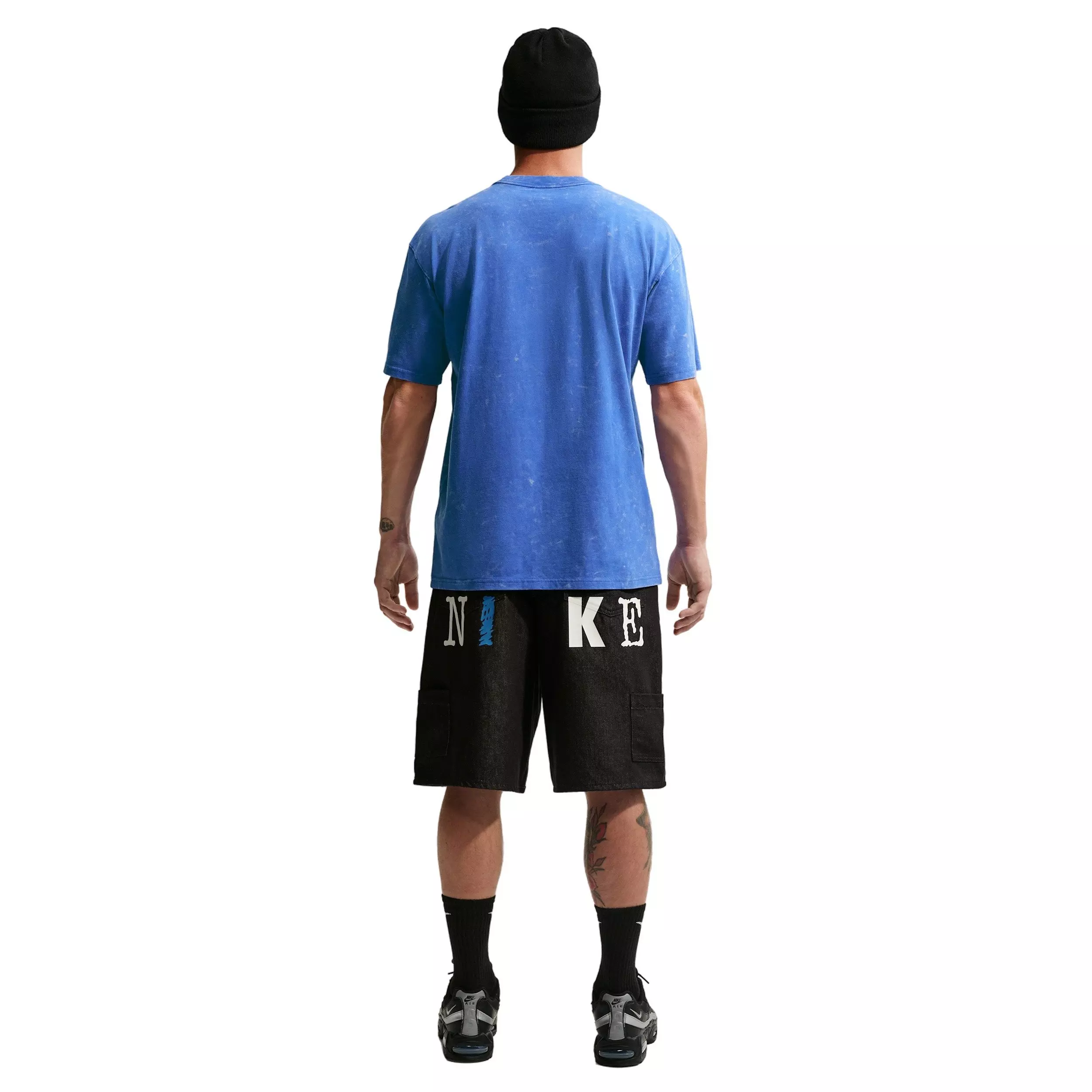 Nike Men's Sportswear Max 90 Short-Sleeve Washed T-Shirt - ROYAL