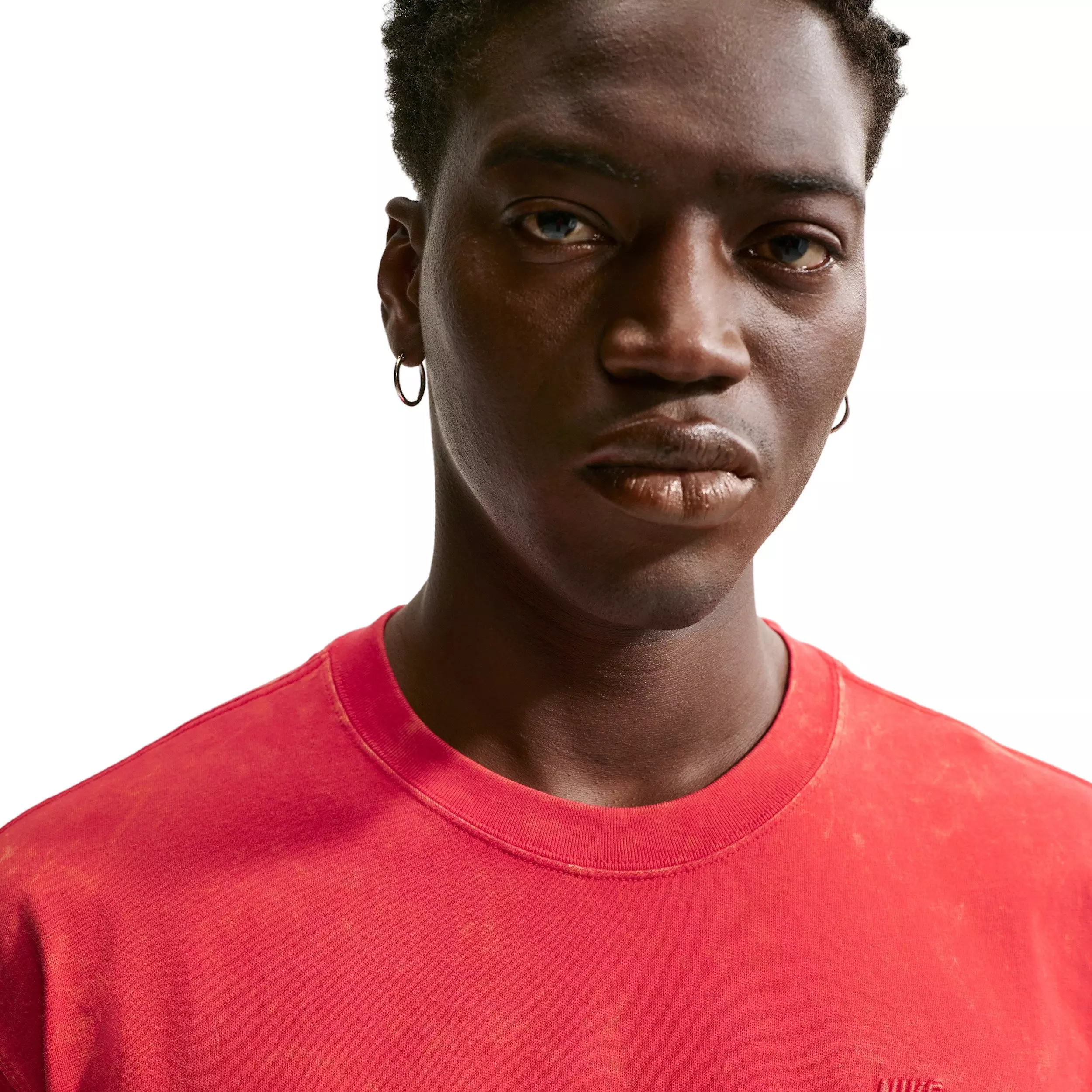 Nike Men's Sportswear Max 90 Short-Sleeve Washed T-Shirt - RED