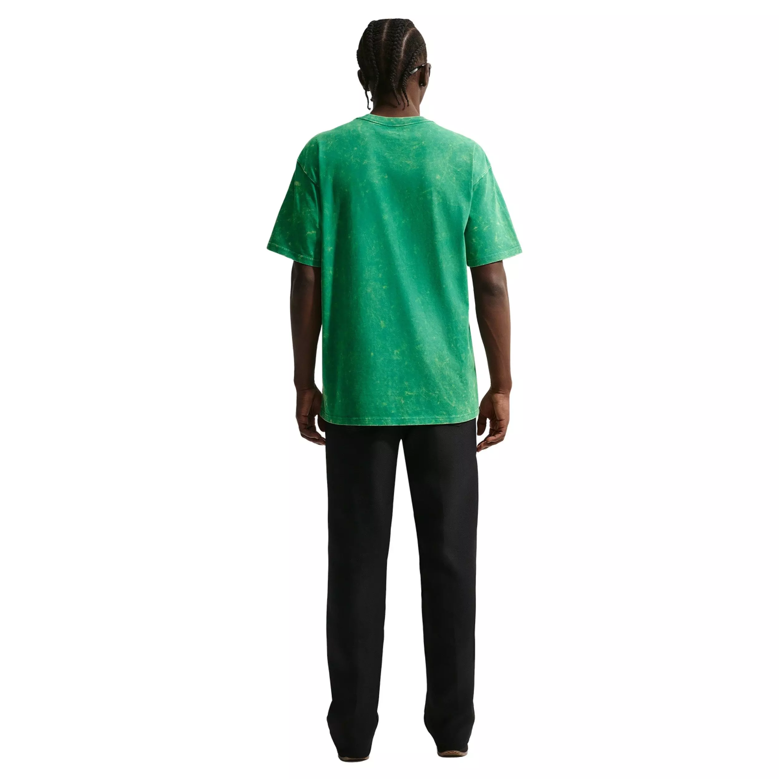 Nike Men's Sportswear Max 90 Short-Sleeve Washed T-Shirt - GREEN