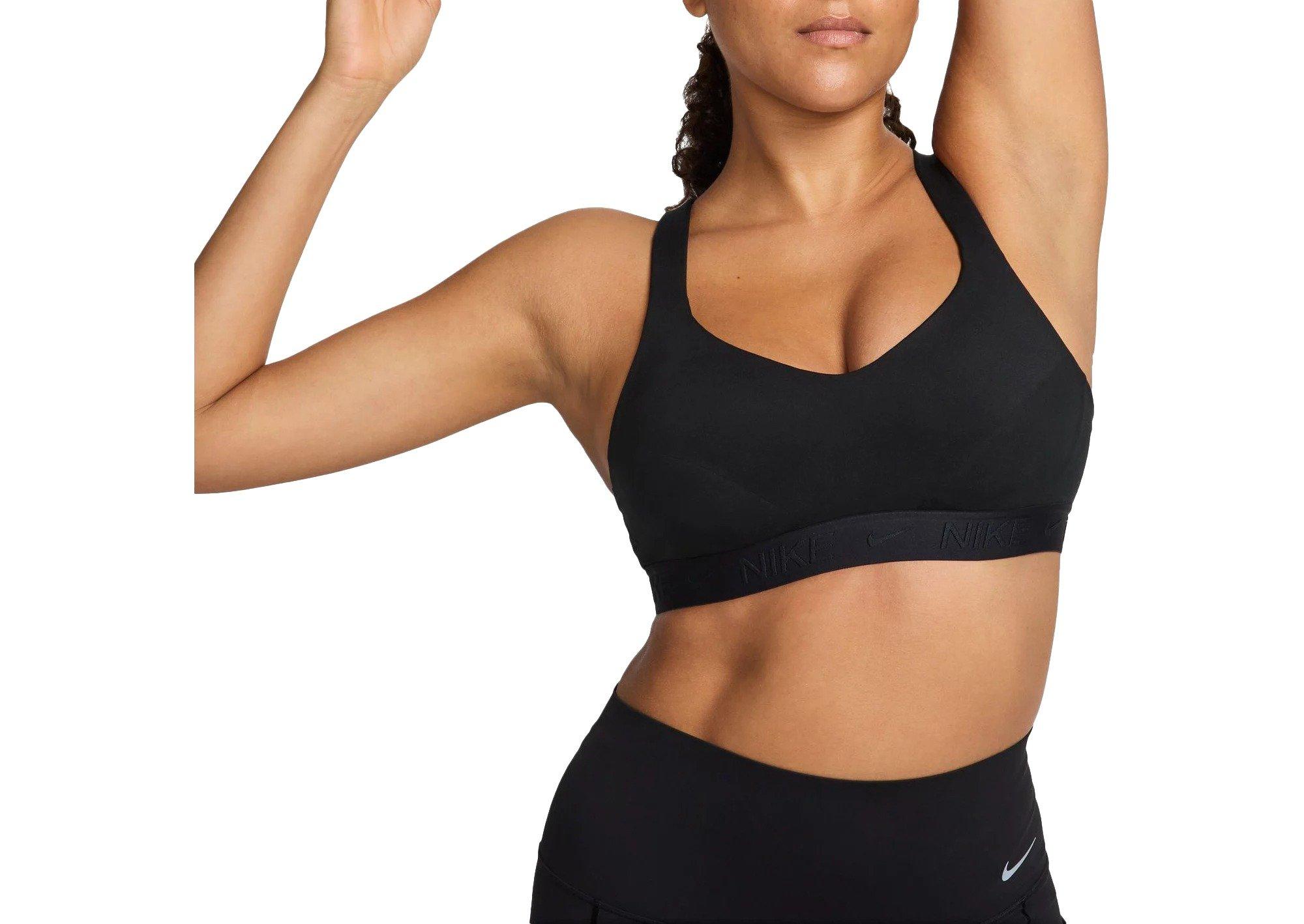 Nike Women's Indy High Support Padded Adjustable Sports Bra - BLACK Thumbnail View 1