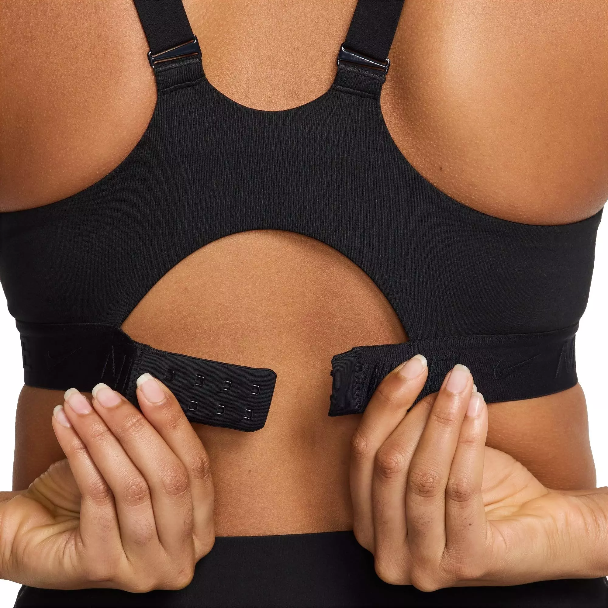 Nike Women's Indy High Support Padded Adjustable Sports Bra - BLACK