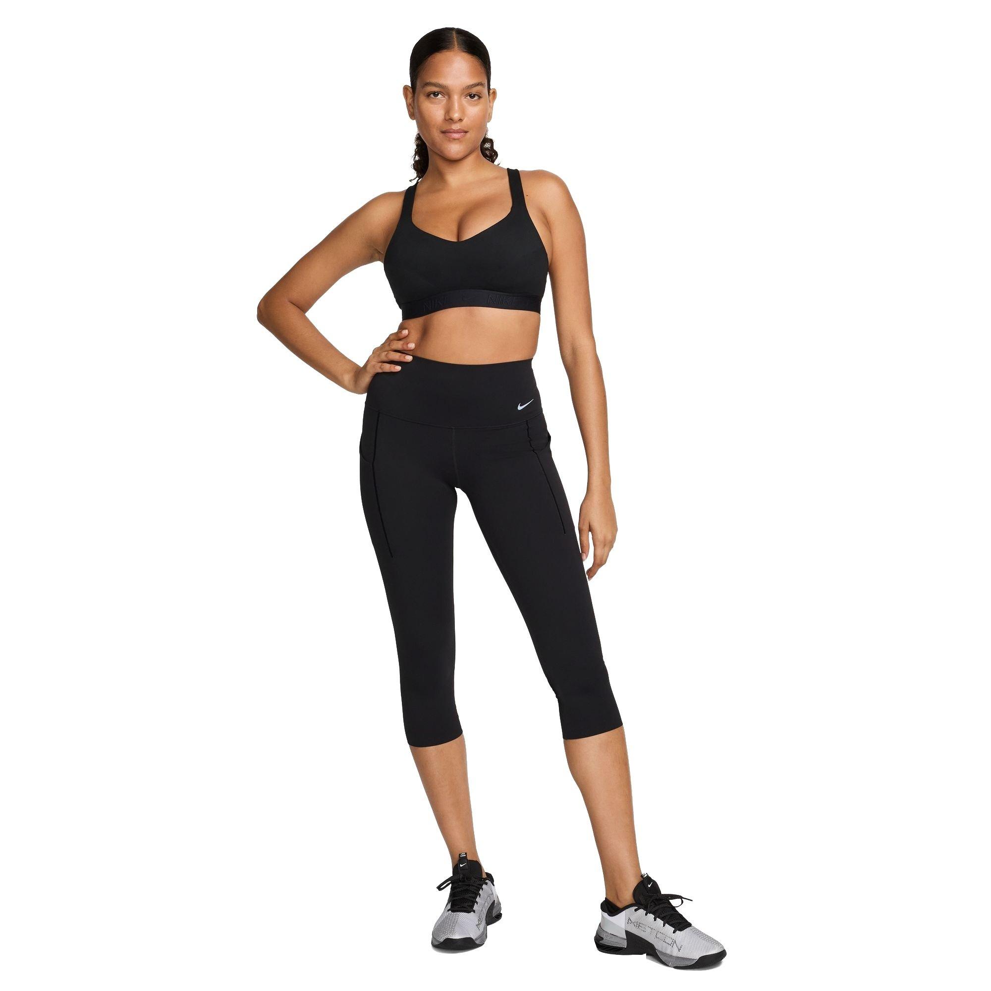Nike Women's Indy High Support Padded Adjustable Sports Bra - BLACK Thumbnail View 8