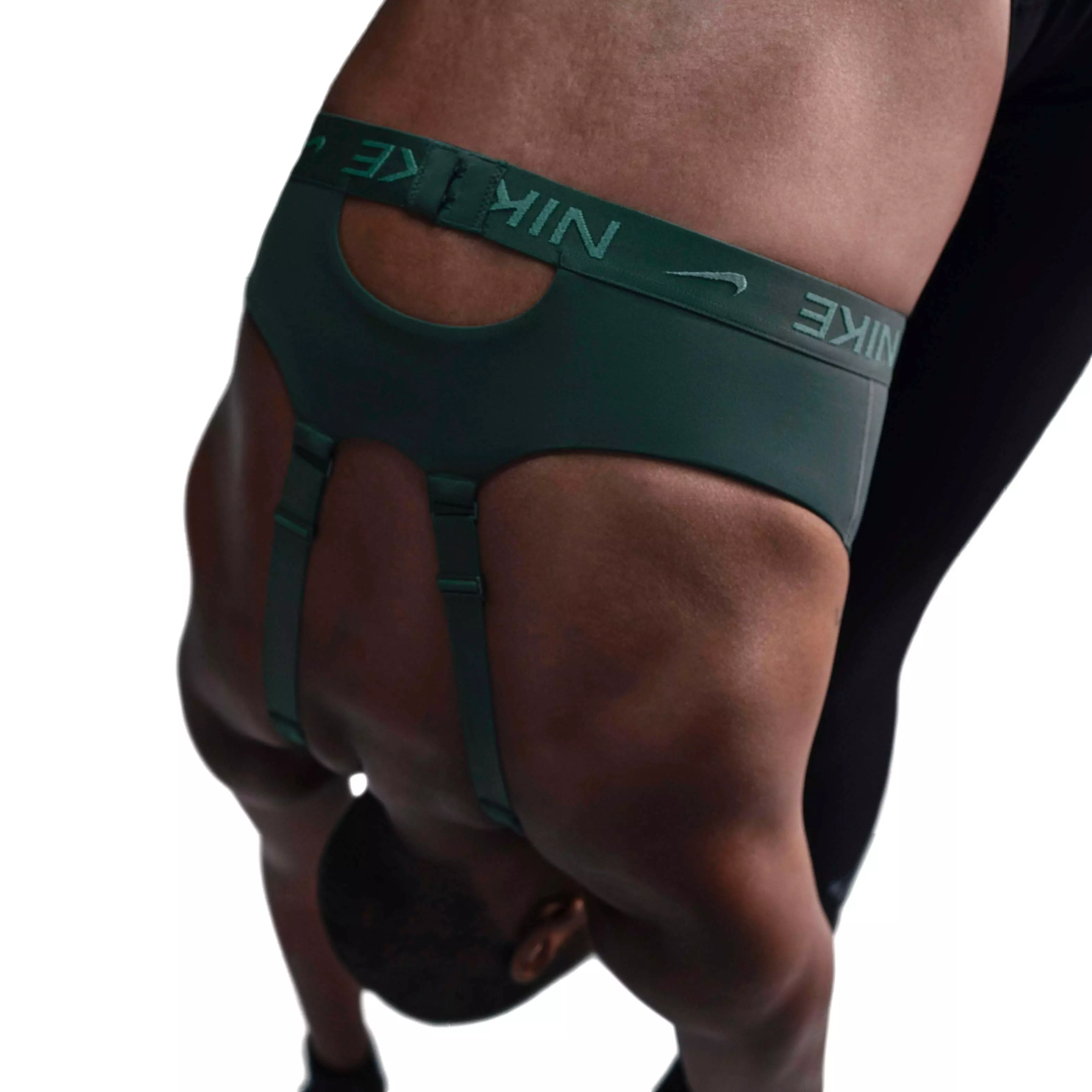 Nike Women's Indy High Support Padded Adjustable Sports Bra - GREEN