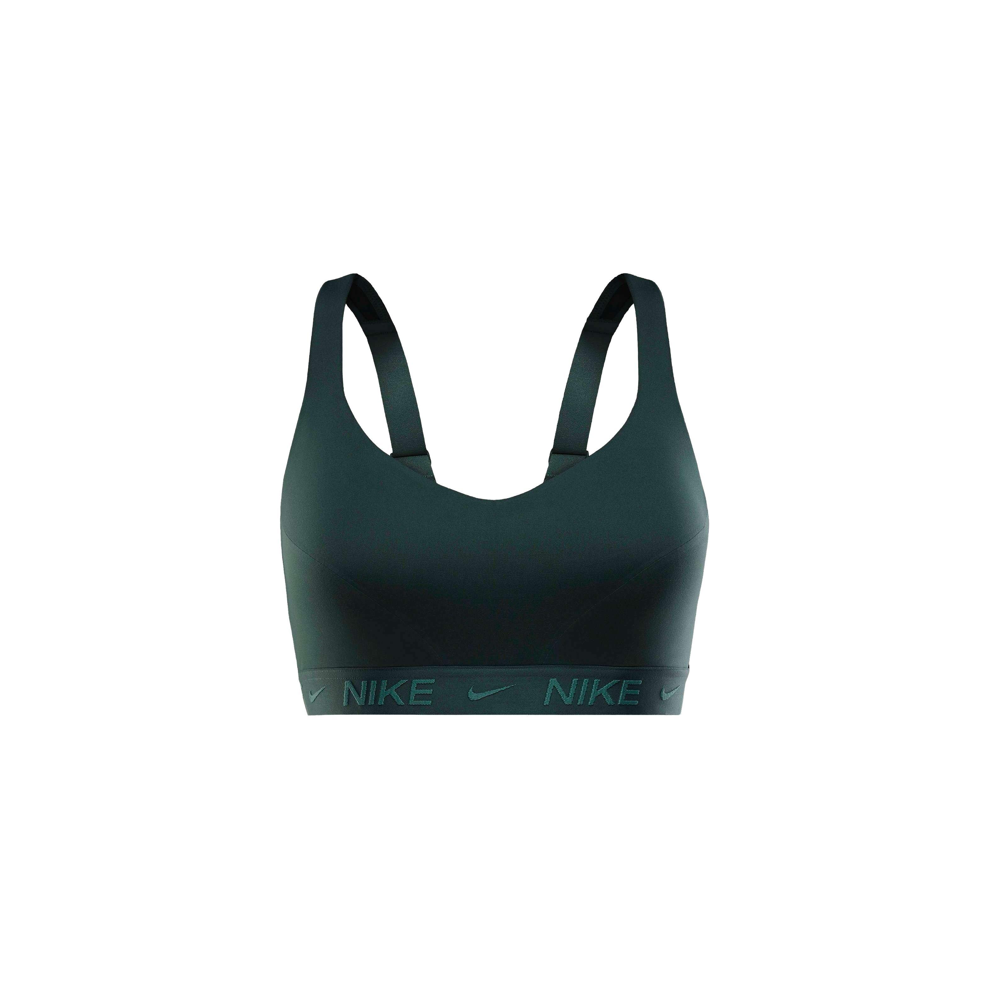 Nike Women's Indy High Support Padded Adjustable Sports Bra - GREEN Thumbnail View 6