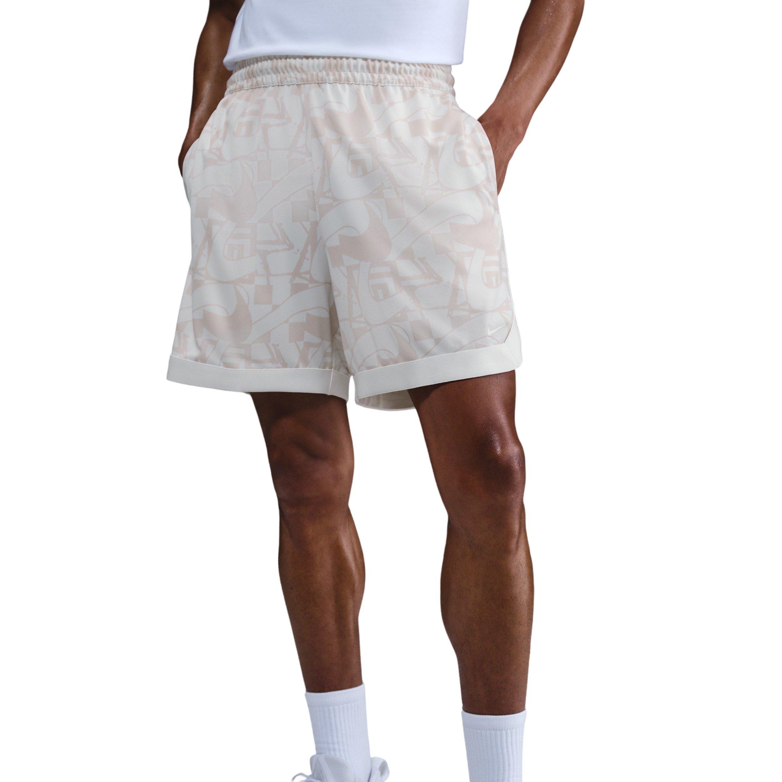 Nike Men's Giannis DNA Dri-FIT 6" Basketball Shorts - WHITE Thumbnail View 1