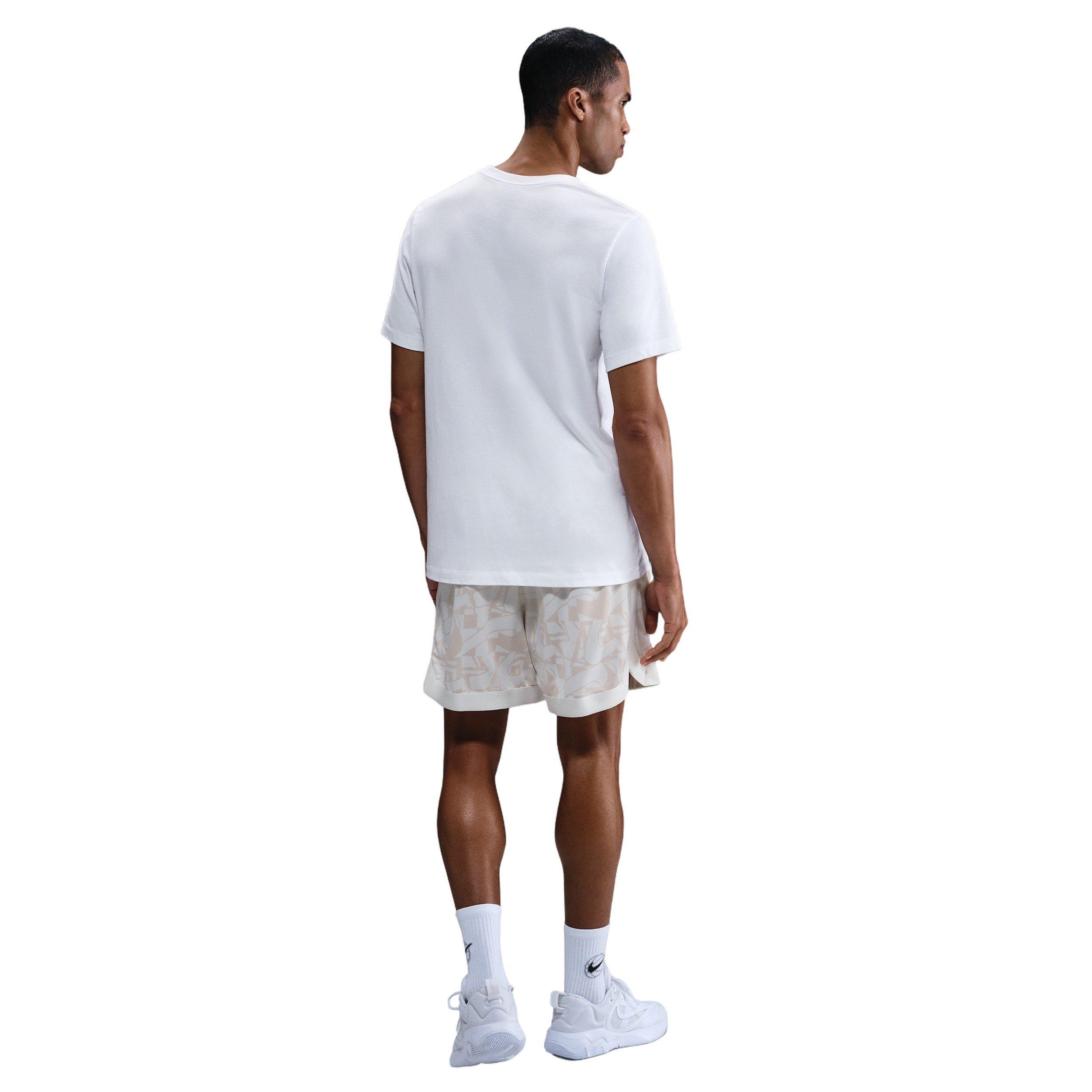 Nike Men's Giannis DNA Dri-FIT 6" Basketball Shorts - WHITE Thumbnail View 5