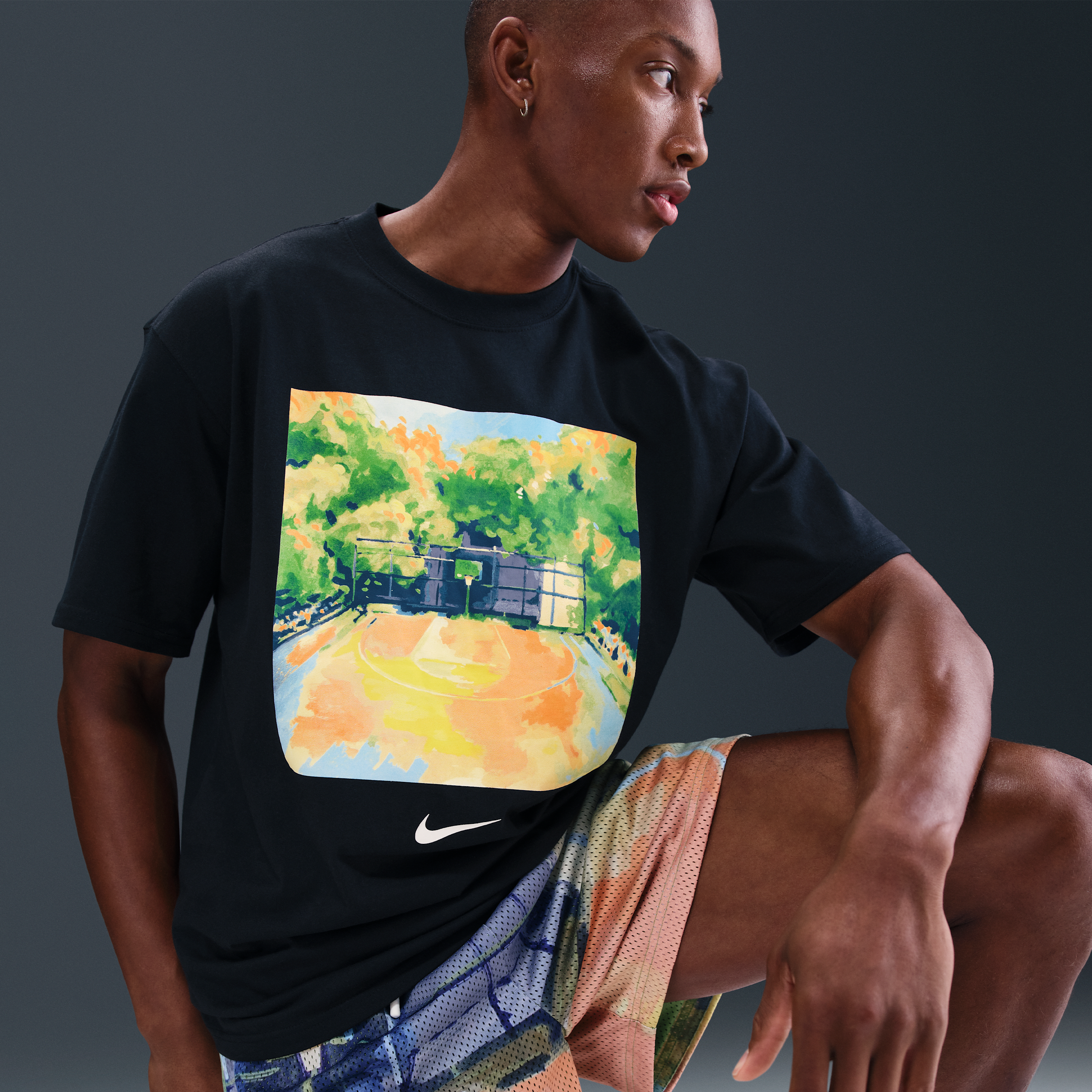 Nike Men's Max90 NAOS T-Shirt - Black - BLACK