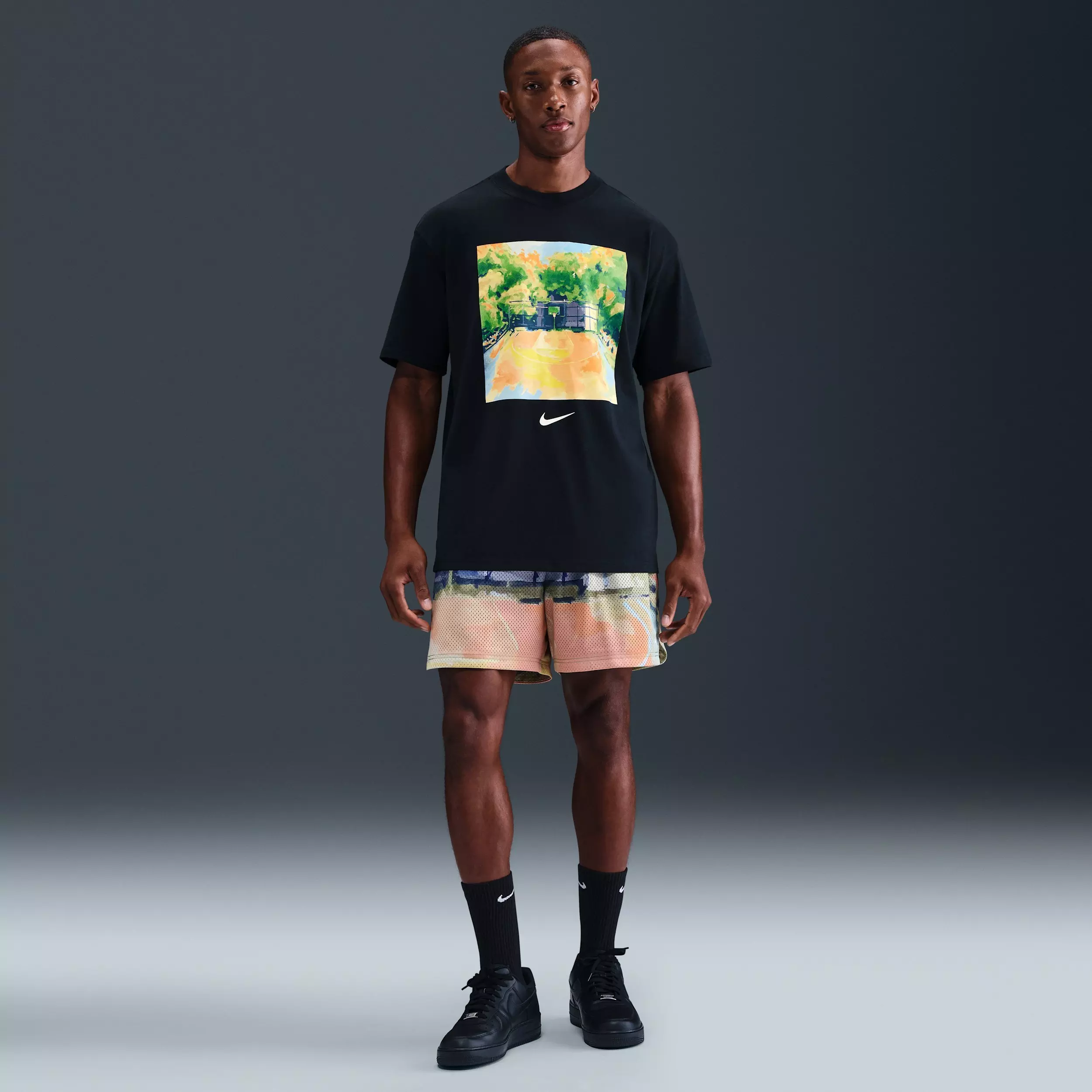 Nike Men's Max90 NAOS T-Shirt - Black - BLACK