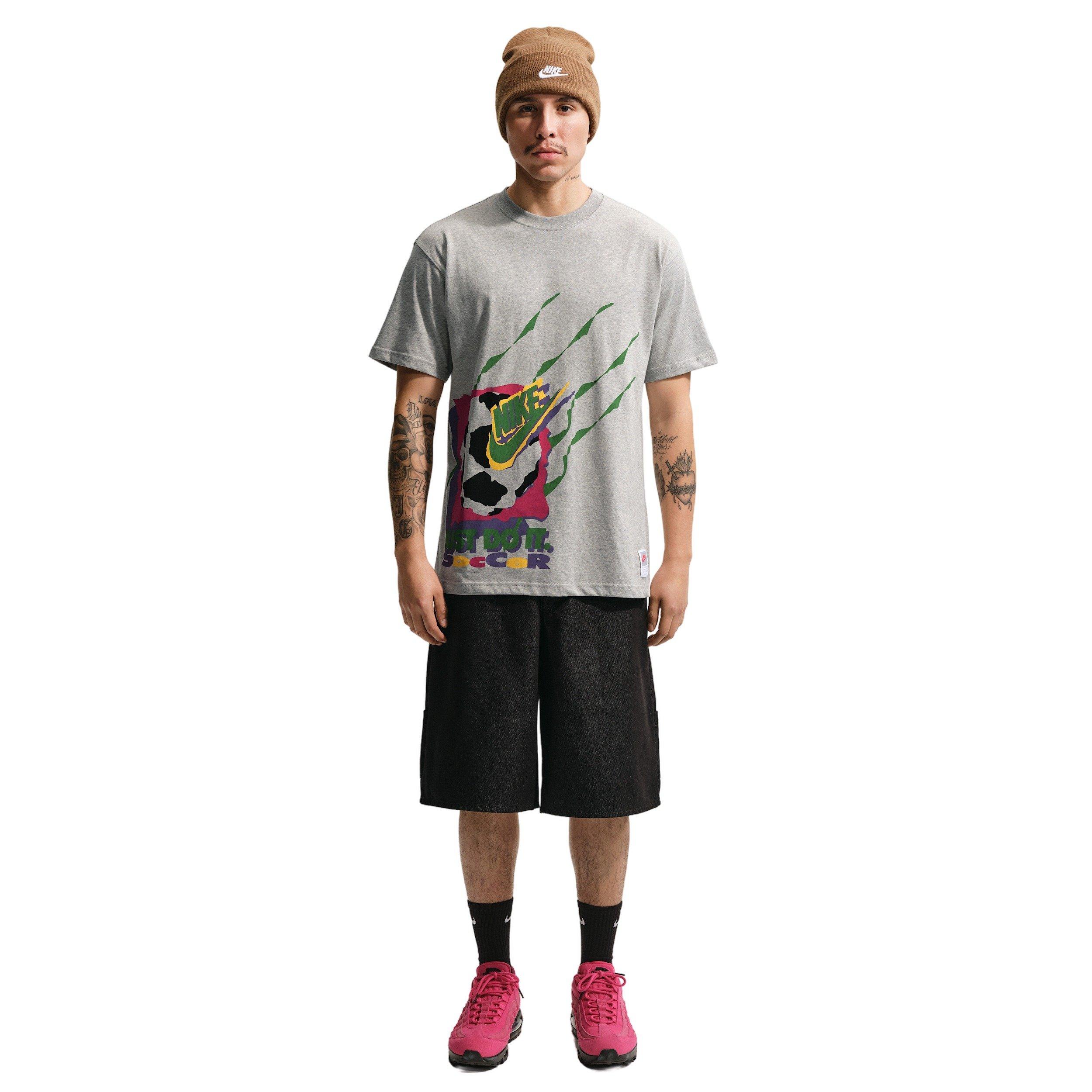 Nike Men's Sportswear Short-Sleeve Max90 DNAR 7 T-Shirt - GREY Thumbnail View 4