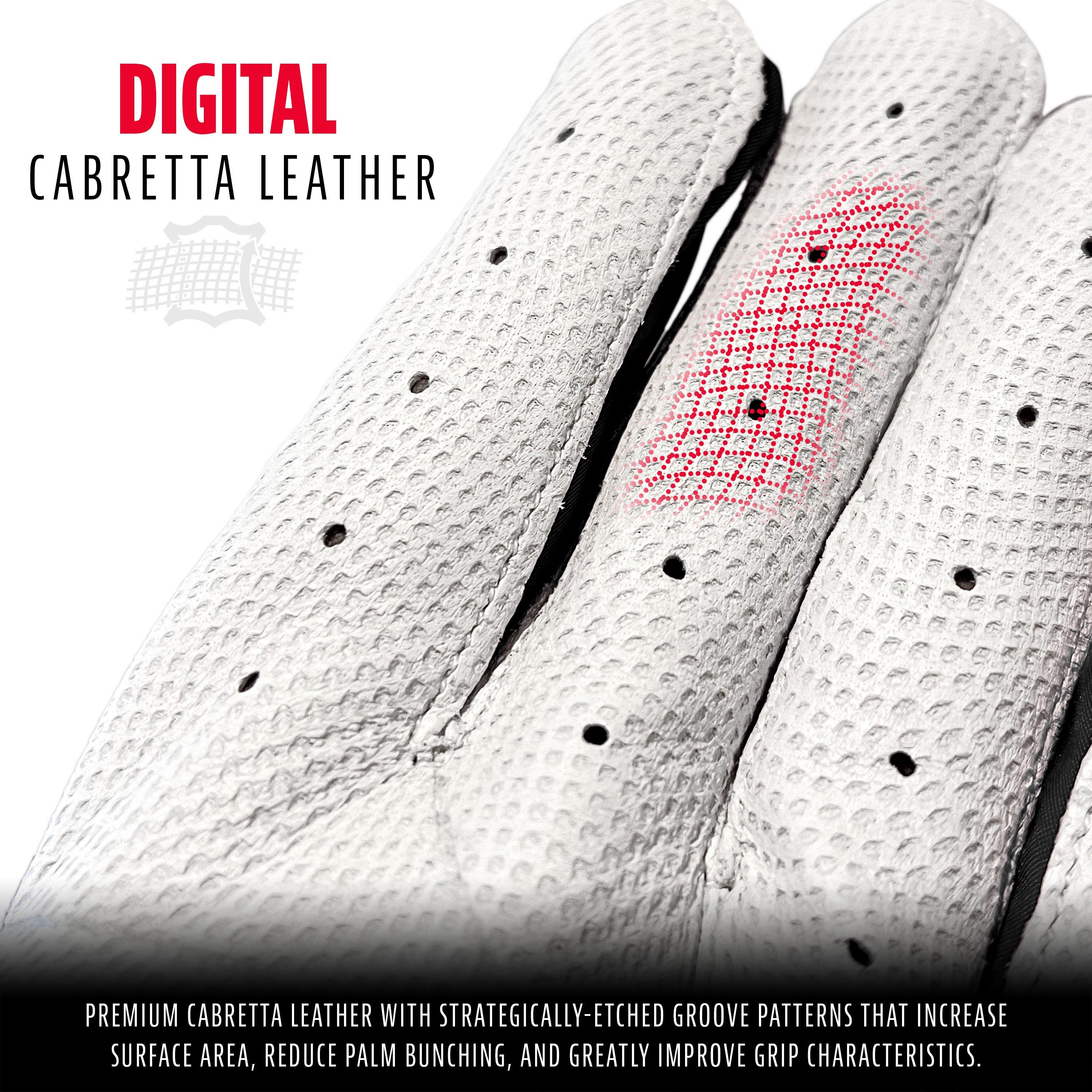 Franklin Men's CFX Pro Baseball Batting Gloves - WHITE/BLACK Thumbnail View 4