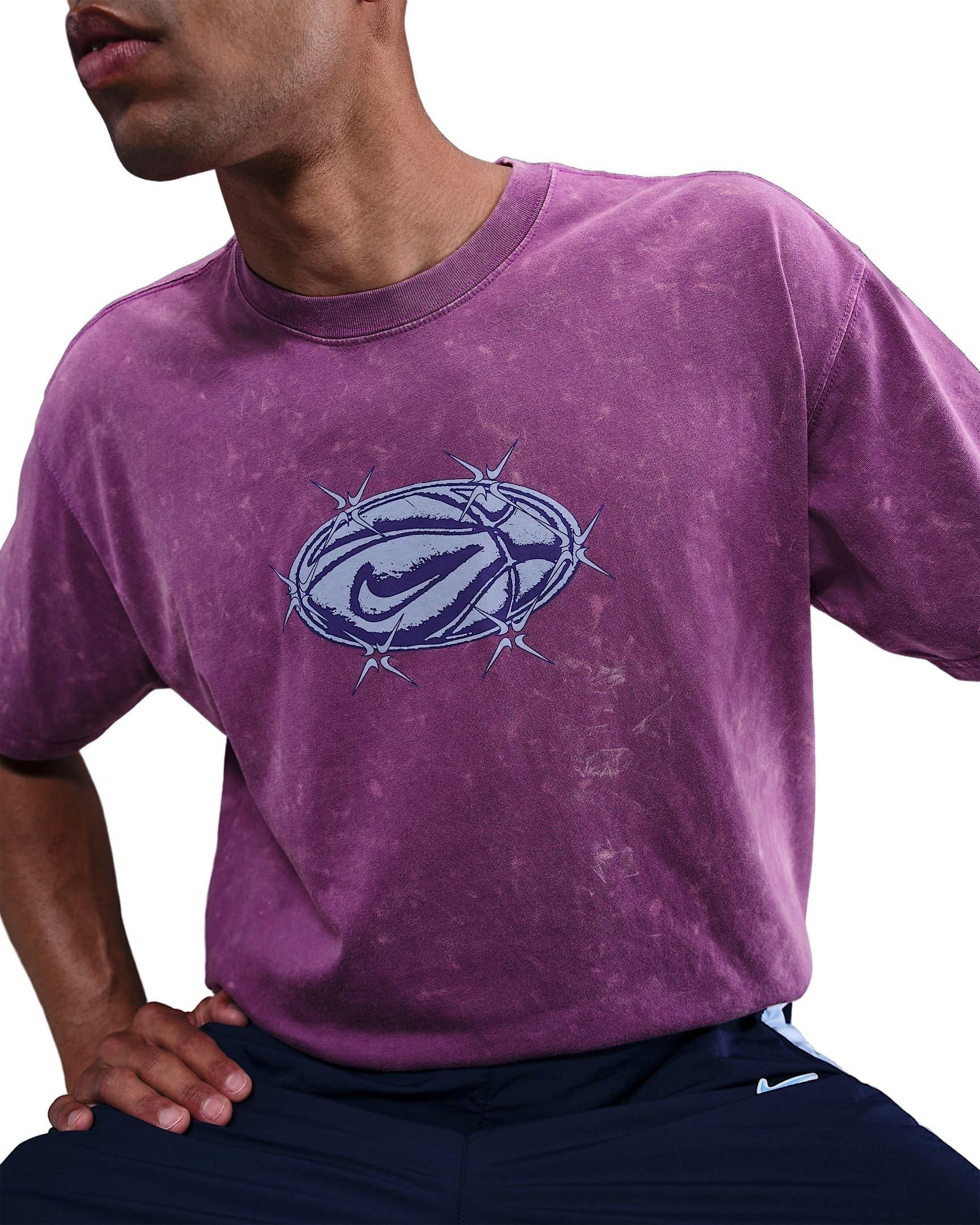 Nike Men's Max90 T-Shirt - PURPLE Thumbnail View 3