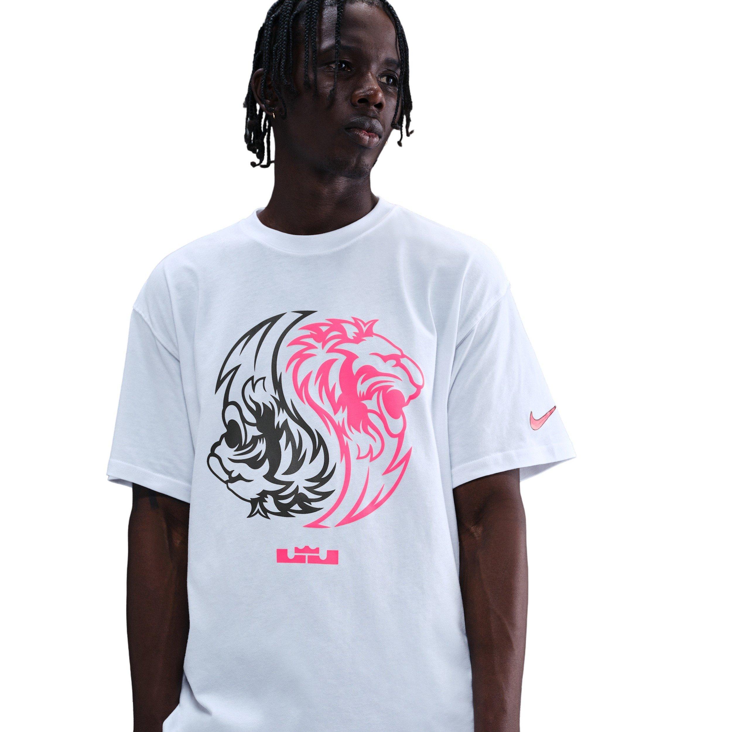 Nike Men's LeBron Max90 T-Shirt - WHITE Thumbnail View 1