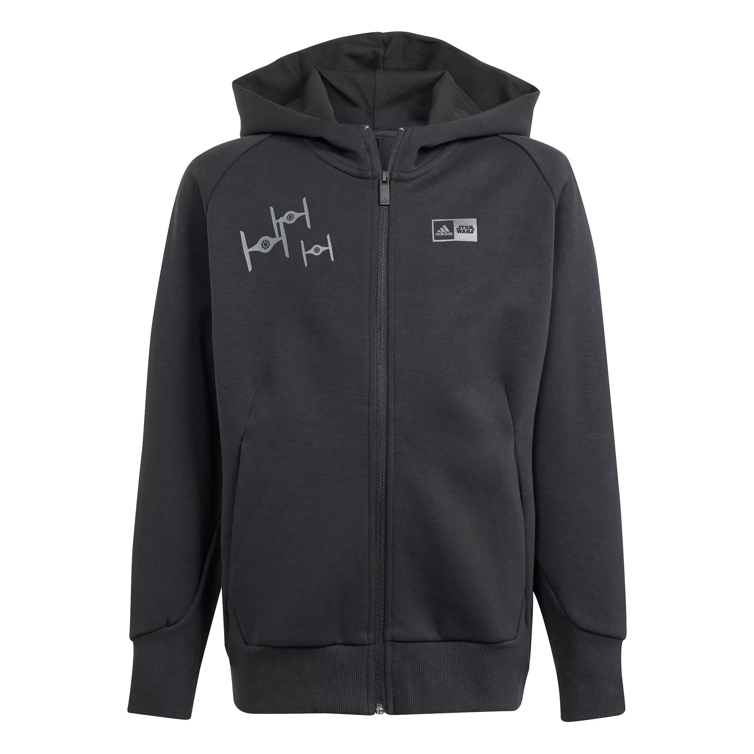 adidas Big Boys' x Star Wars Z.N.E. Full-Zip Jacket -Black - BLACK