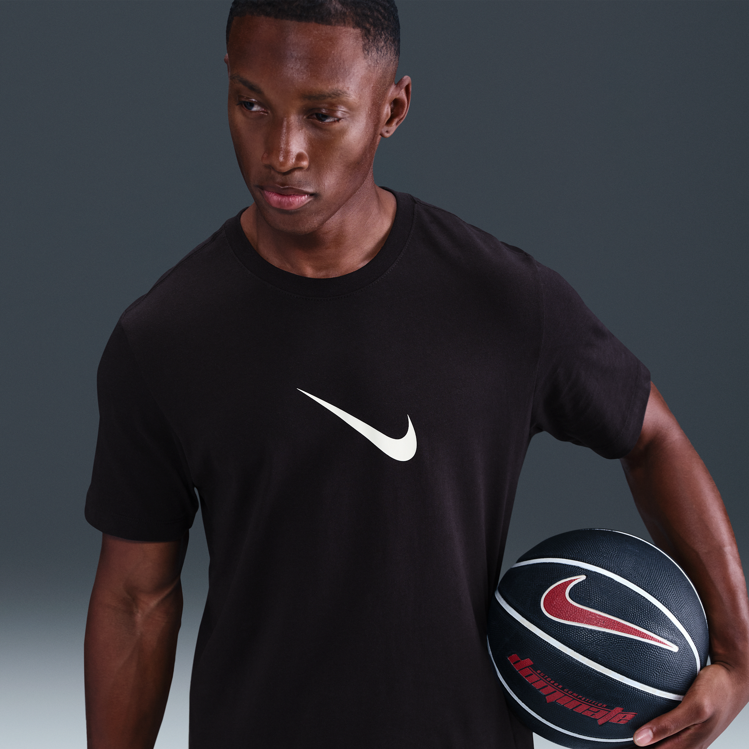 Nike Men's Giannis 1 T-Shirt - BLACK Thumbnail View 3