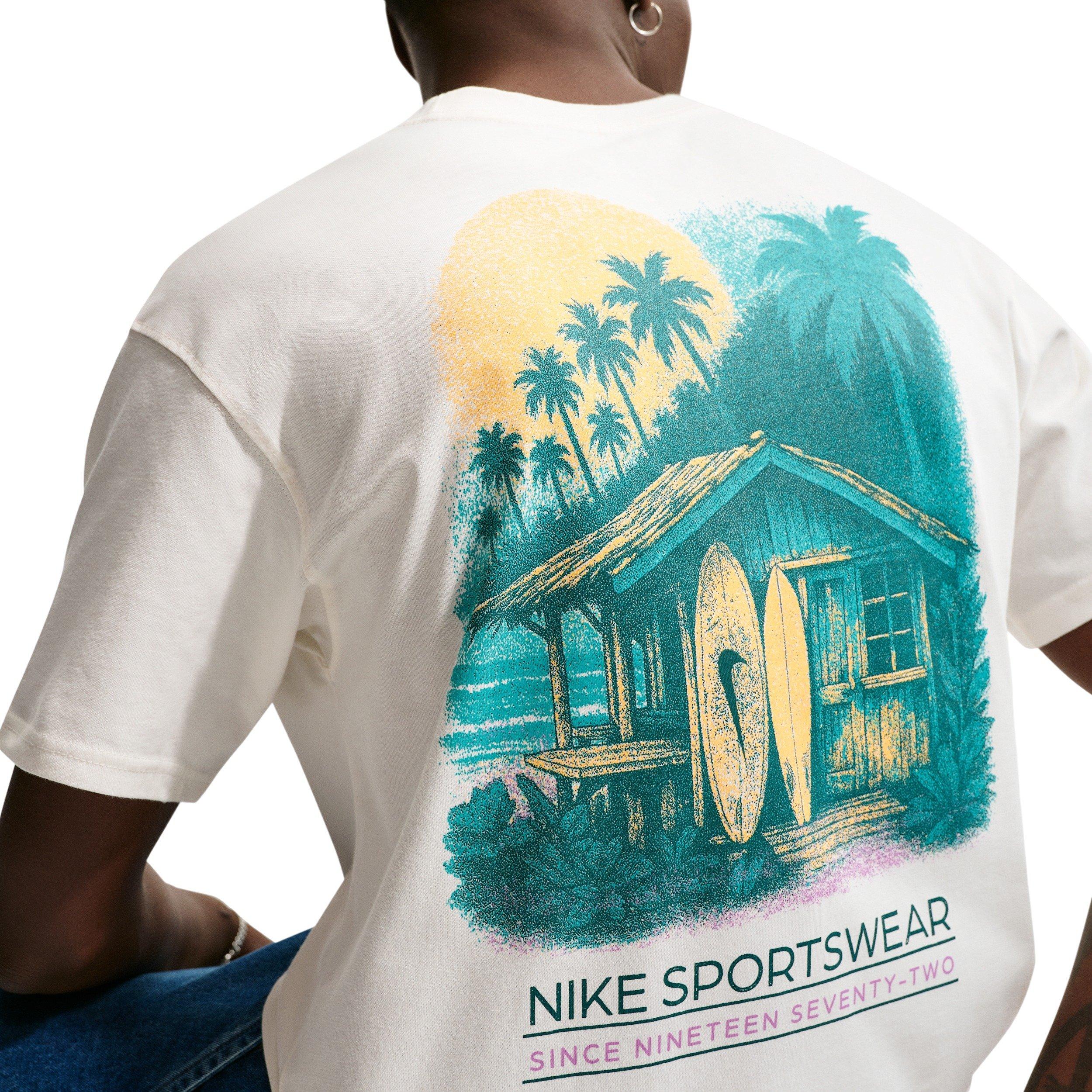 Nike Men's Sportswear Max 90 Surf Graphic T-Shirt - WHITE