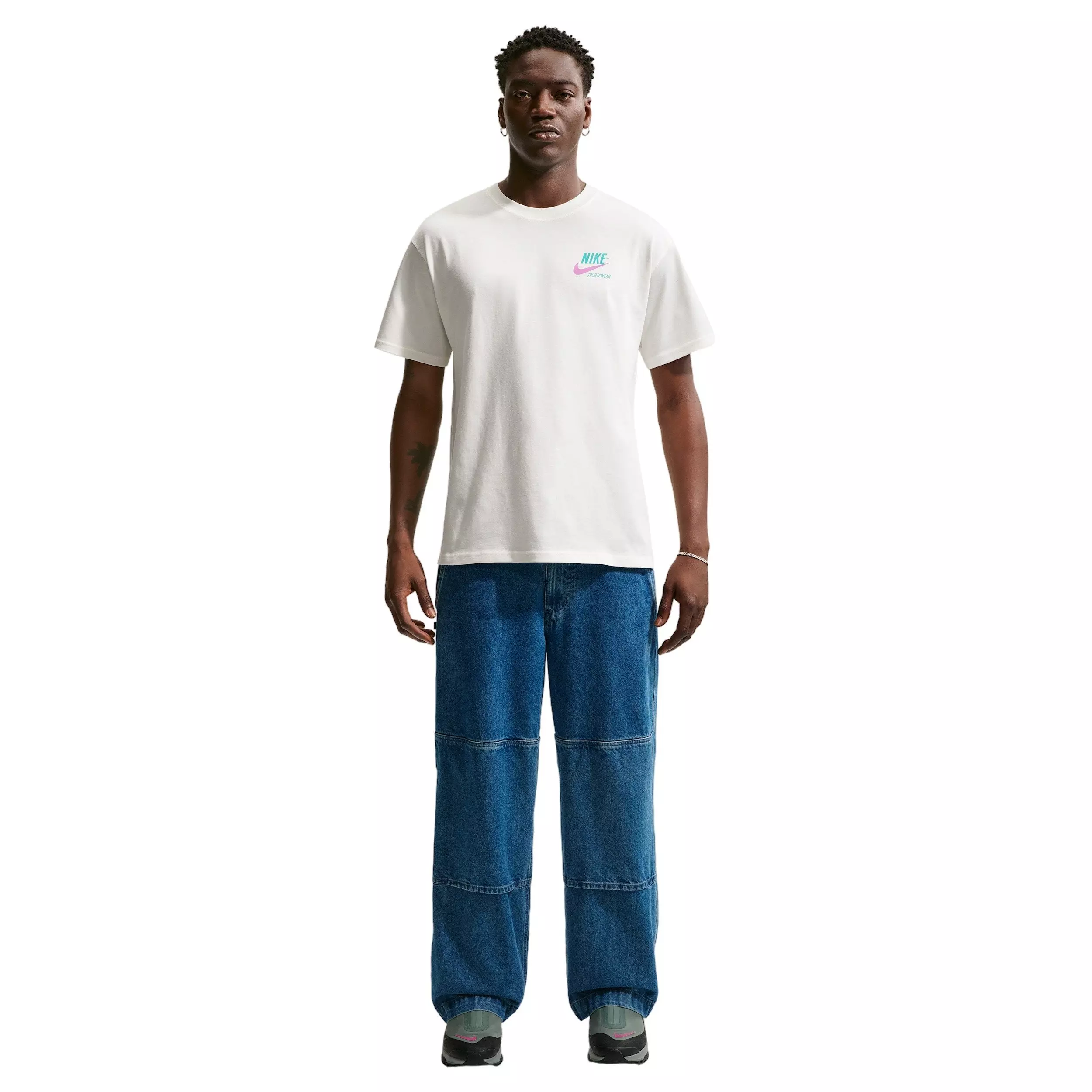 Nike Men's Sportswear Max 90 Surf Graphic T-Shirt - WHITE
