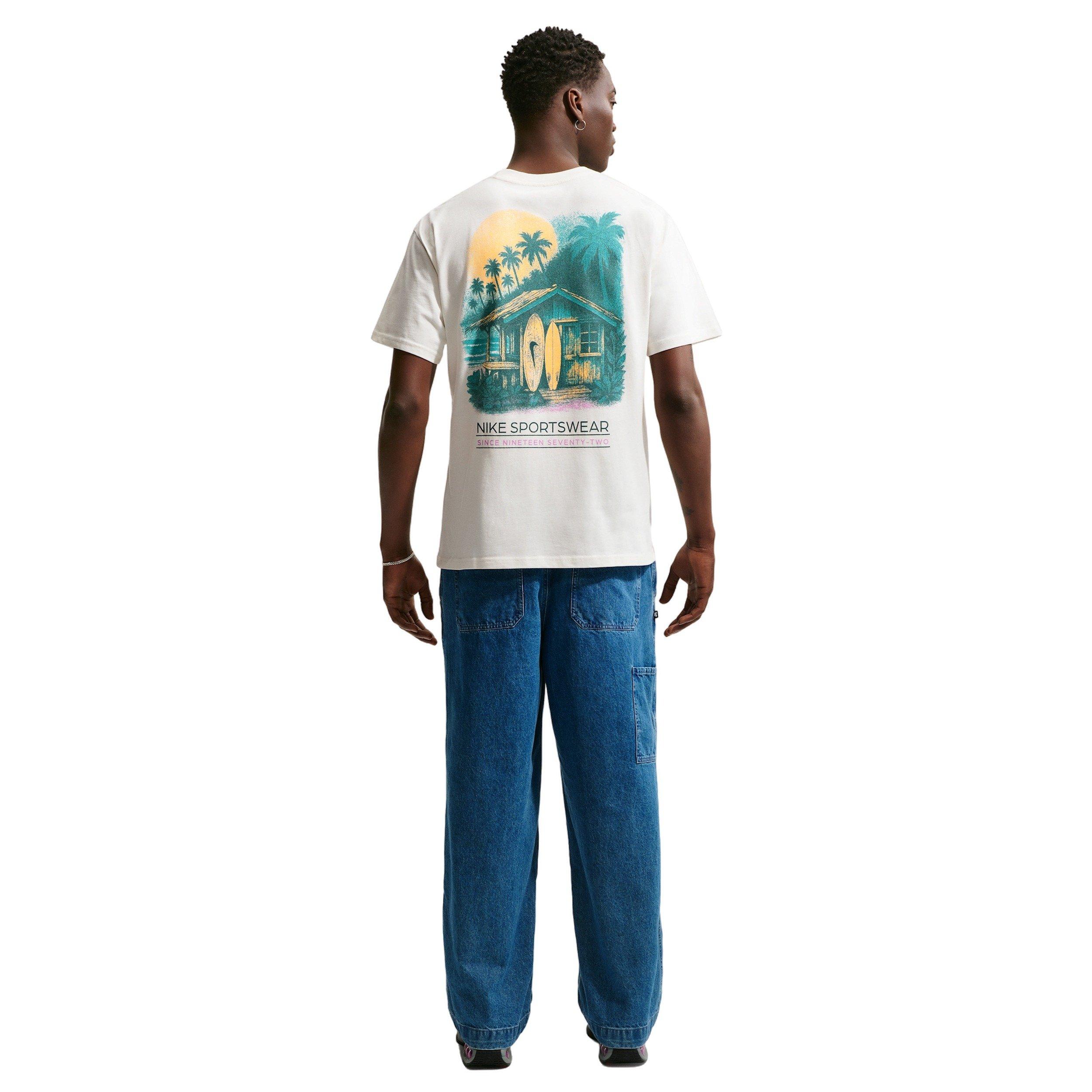 Nike Men's Sportswear Max 90 Surf Graphic T-Shirt - WHITE