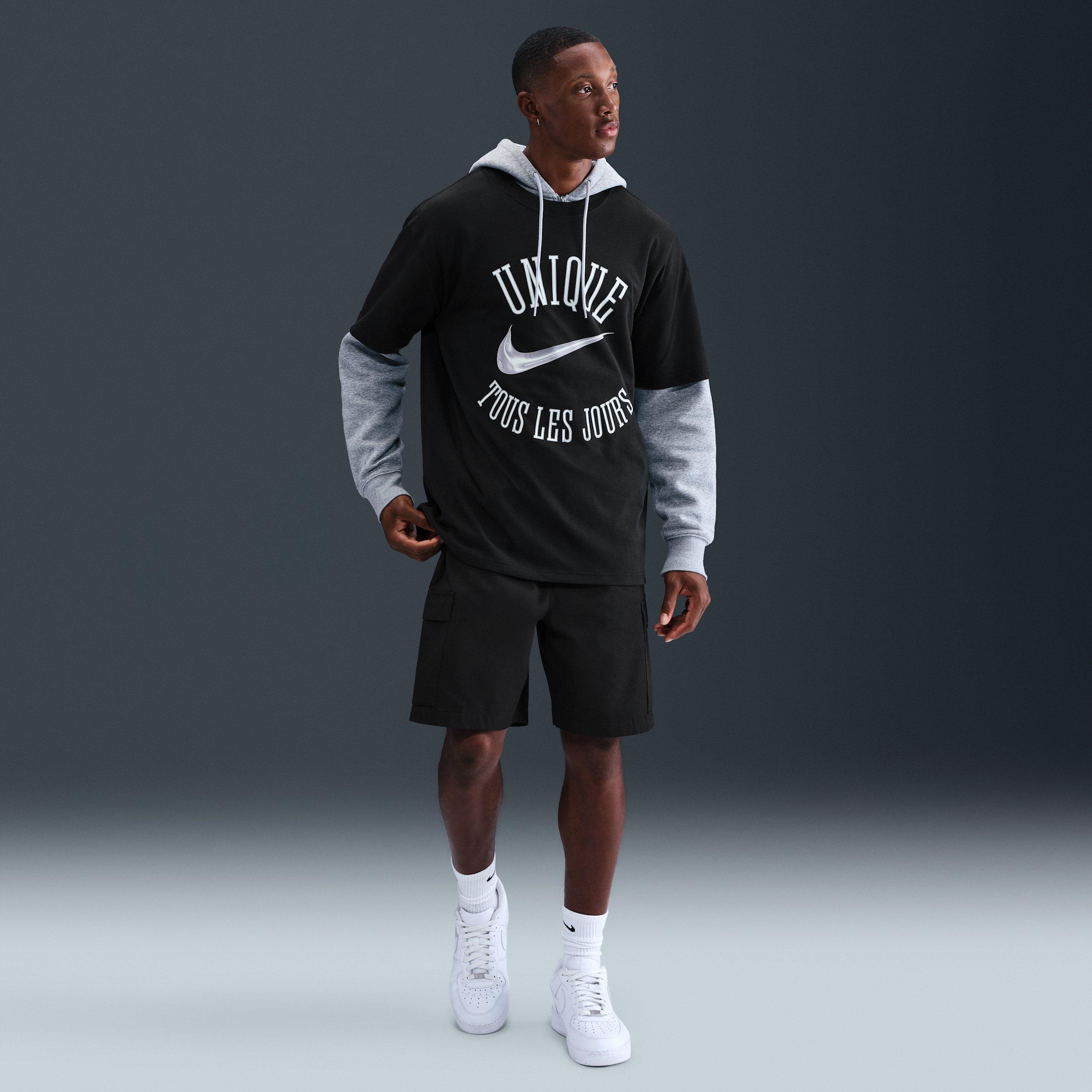 Nike Men's Victor Wembanyama Basketball T-Shirt - BLACK Thumbnail View 4