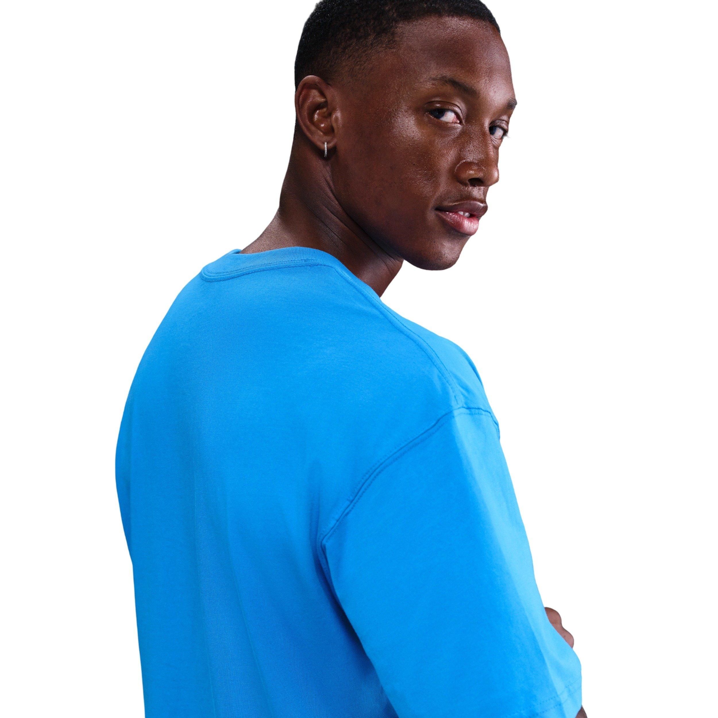 Nike Men's Victor Wembanyama Basketball T-Shirt - BLUE Thumbnail View 2