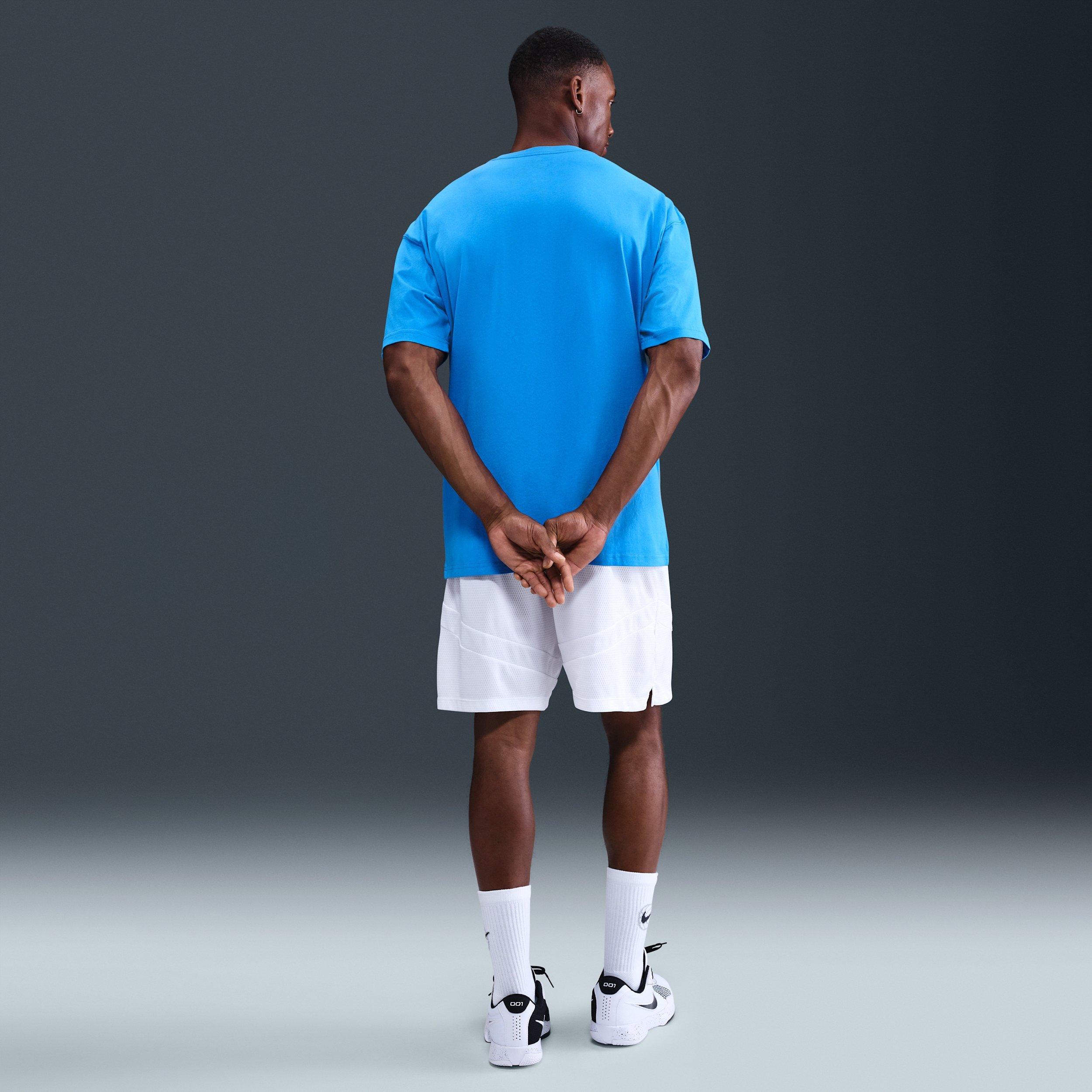 Nike Men's Victor Wembanyama Basketball T-Shirt - BLUE Thumbnail View 5