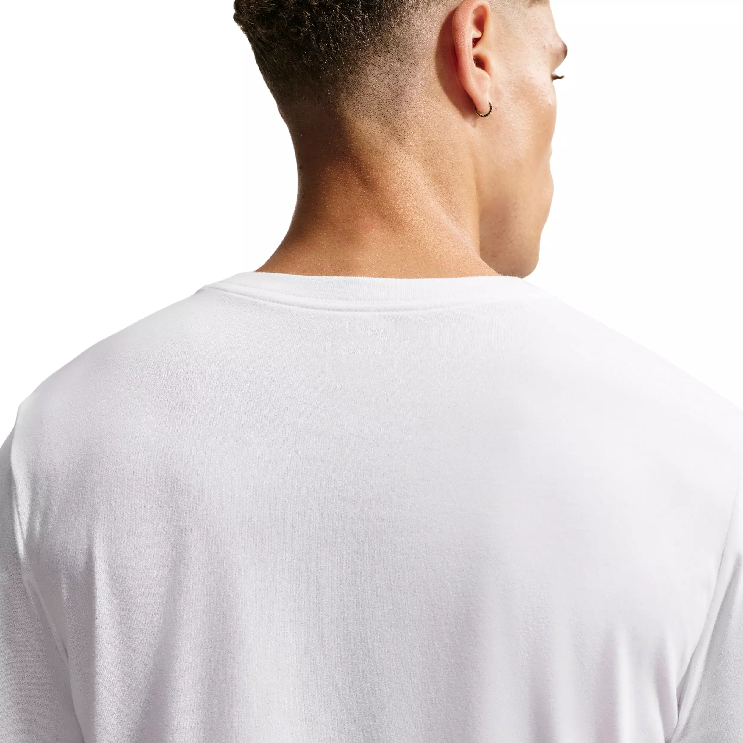 Nike Men's Dri-FIT Standard Tennis T-Shirt - WHITE